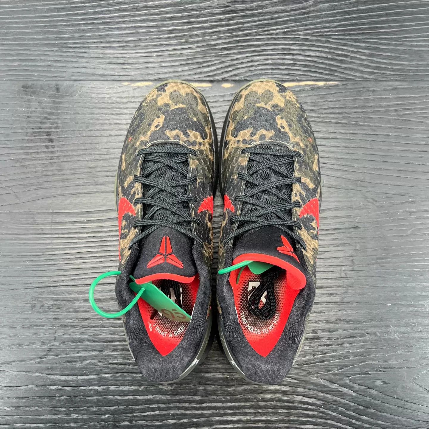 Nike zk6 Black Red Camo Size 42 Original Box Like New Size US 8.5 / EU 41-42 - 4 Thumbnail