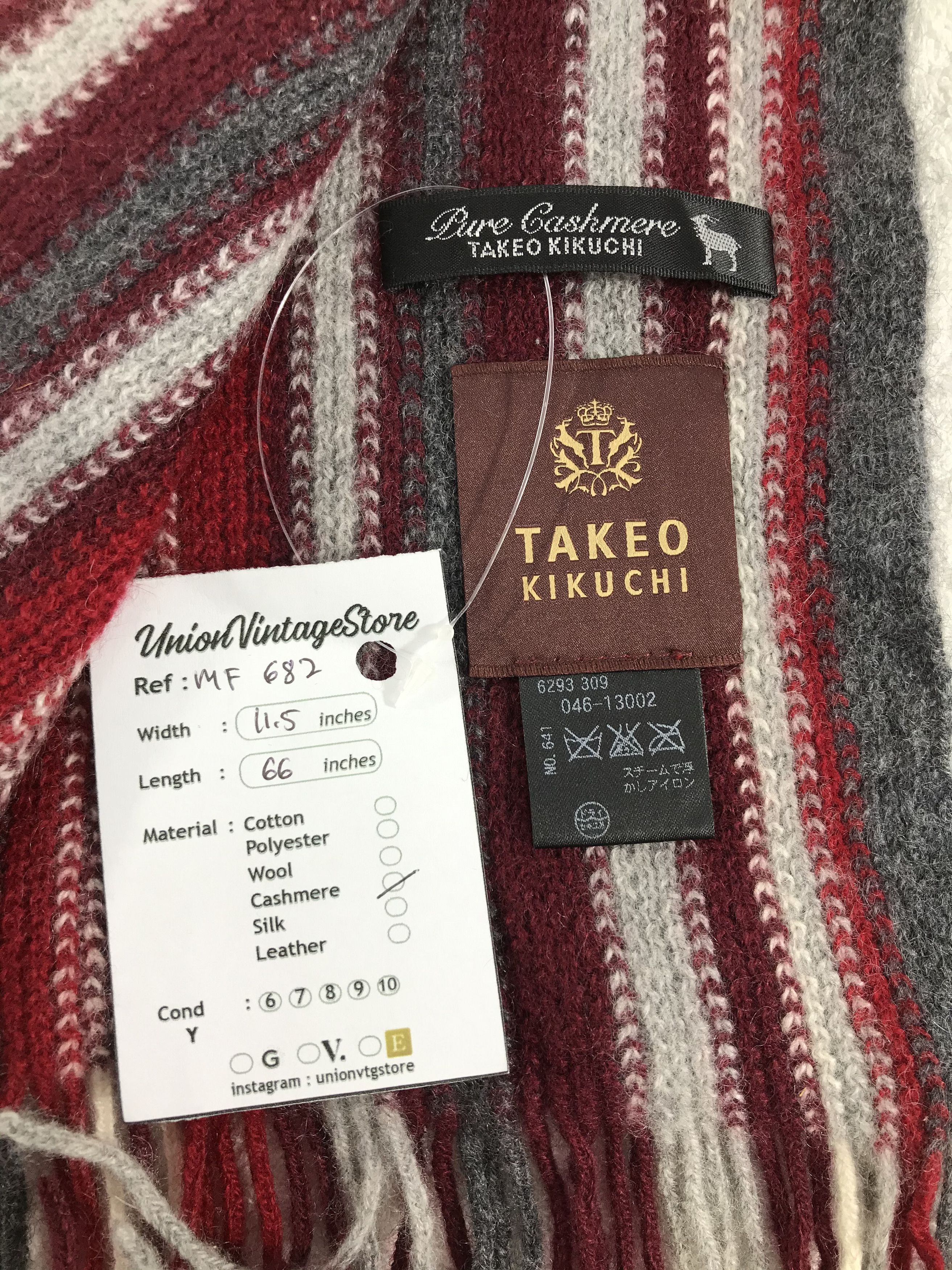 Takeo Kikuchi Vintage Takeo Kikuchi Scarf/Muffler/Neckwear MF682 Size ONE SIZE - 4 Thumbnail