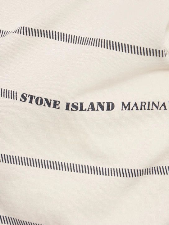 Stone Island o1lsvrm0425 Crewneck Striped Sweatshirt in Ivory Size US M / EU 48-50 / 2 - 5 Thumbnail