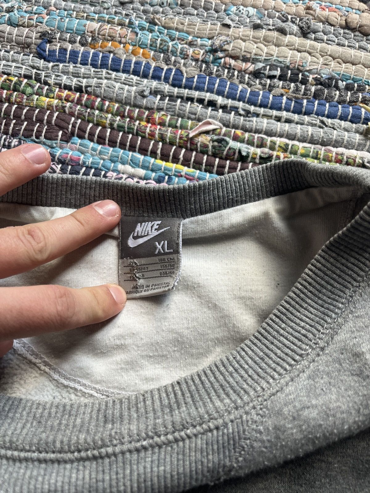 Nike × Vintage Vintage Nike 90s Small logo crewneck longsleeve Size US XL / EU 56 / 4 - 5 Thumbnail