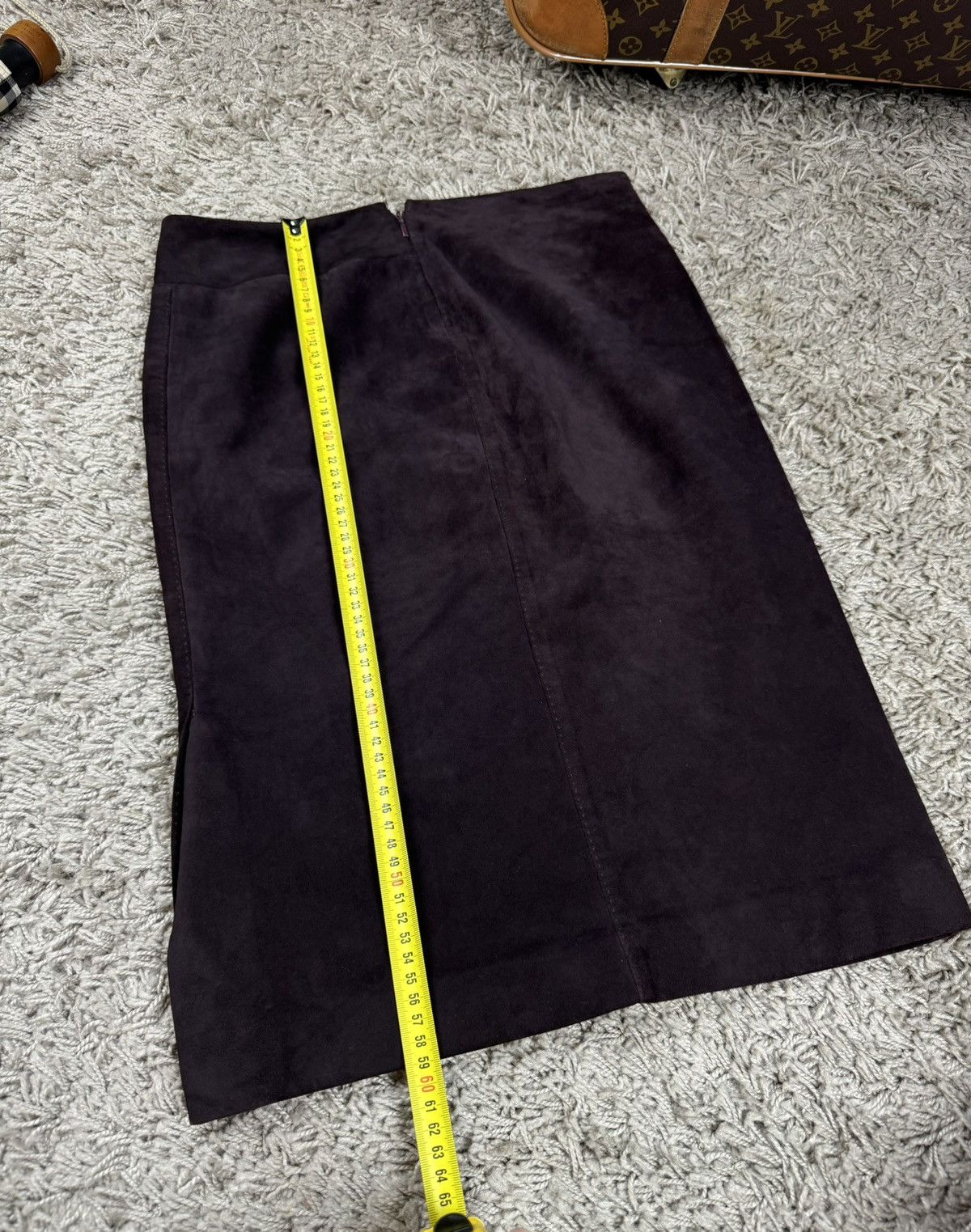 Gucci × Leather Luxury leather skirt Gucci original casual streetwear item Size 27" / US 4 / IT 40 - 6 Thumbnail