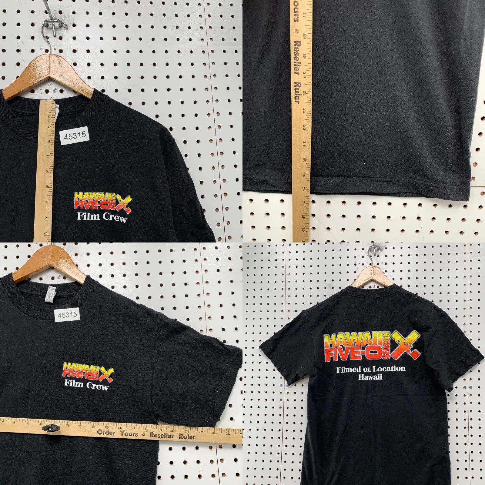 Gildan VINTAGE Hawaii Five O Film Crew Shirt Mens Medium Black Season 10 TV Show Promo Size US M / EU 48-50 / 2 - 8 Thumbnail