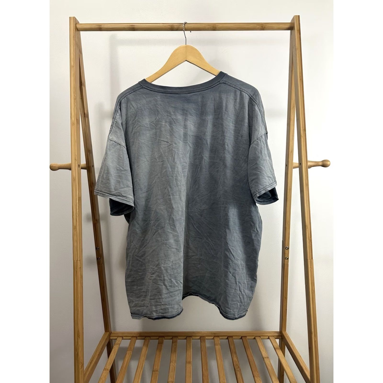 Jerzees VTG Classic America Eagle Gradient Sun Faded Worn WIP Boxy T-Shirt 2XL Blue Mens Jerzees Regular Short Sleeve Shirt Vintage Graphic Biker Grunge 90s Size US XXL / EU 58 / 5 - 2 Thumbnail
