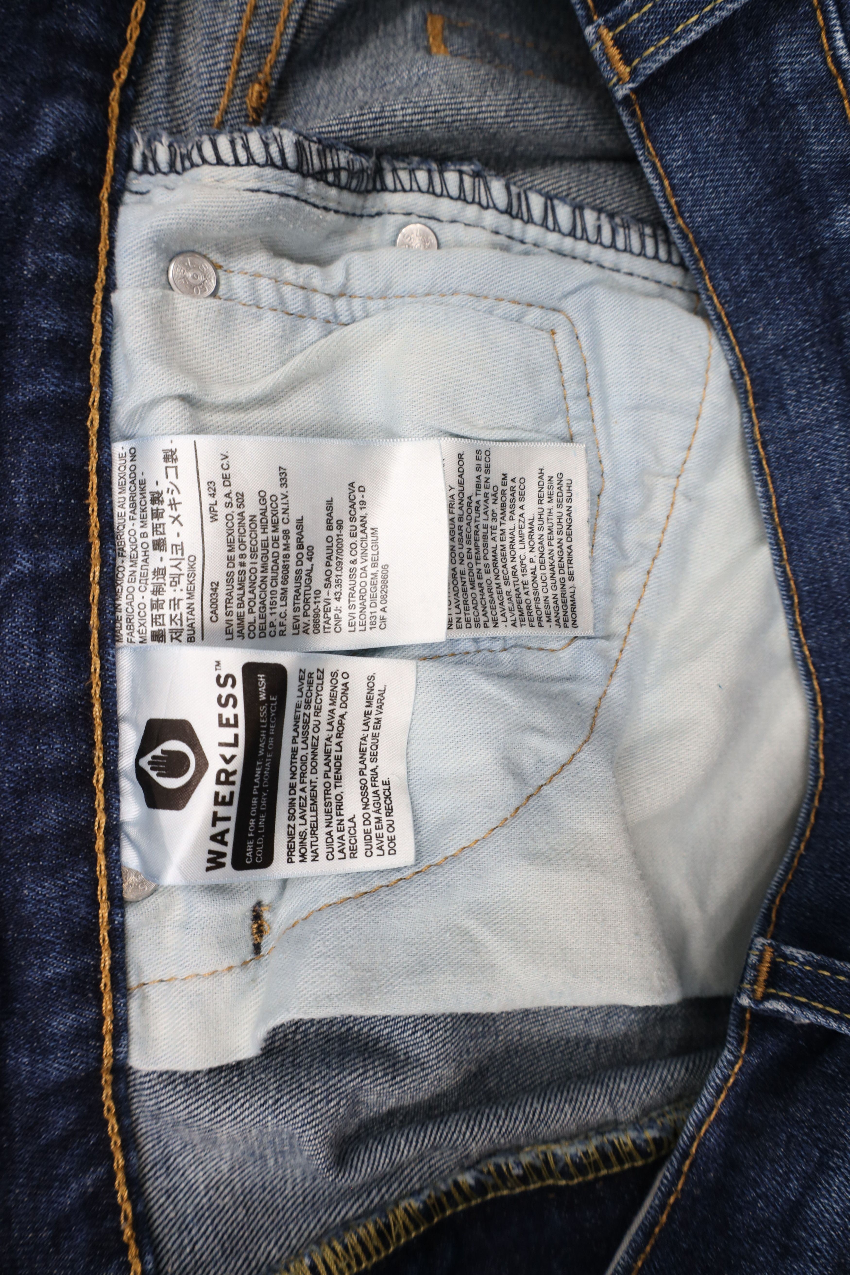 Levi's × Vintage Vintage Y2K Levis 514 Straight Leg Denim Jeans Blue Cotton Size US 33 - 6 Thumbnail