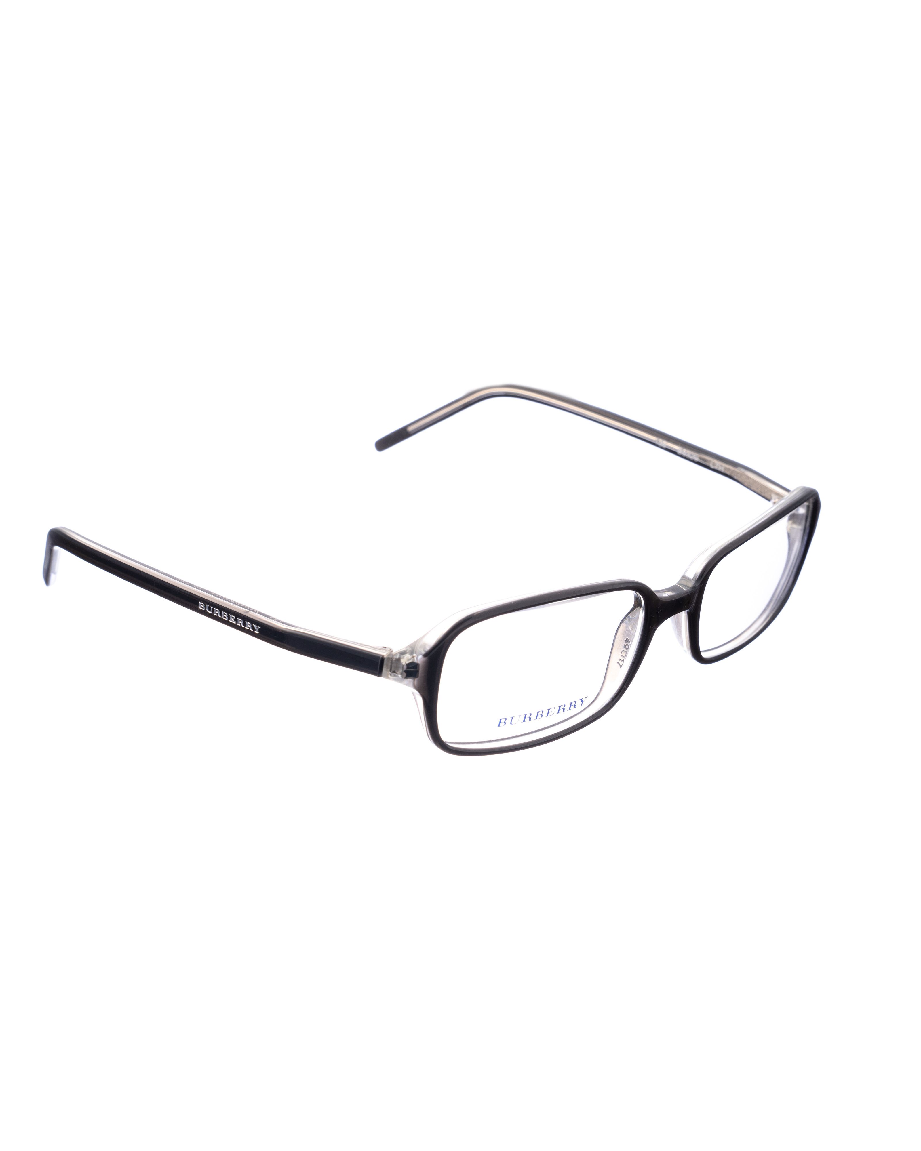 Burberry Burberry 00s Black and Clear Mini Glasses Size ONE SIZE - 2 Thumbnail