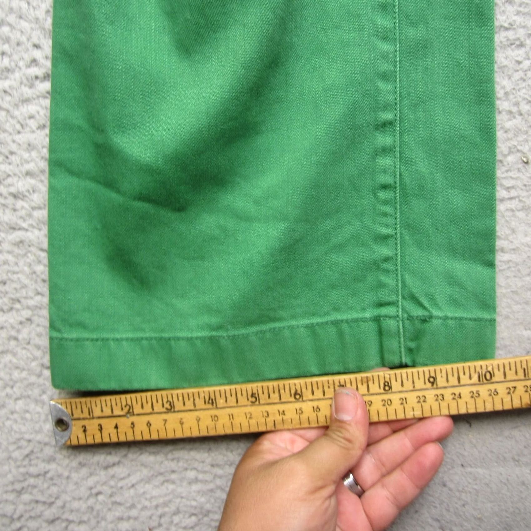 Vintage Gorman Pants Womens 6 Green Wide Leg Summer Baggy Denim Casual Size 28" / US 6 / IT 42 - 7 Thumbnail