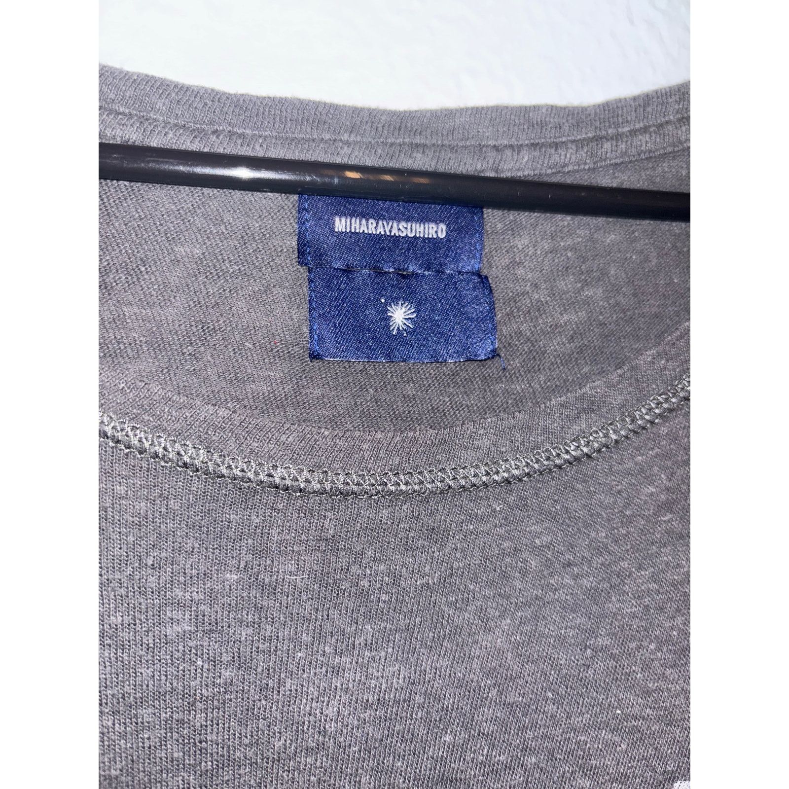 Maison MIHARA YASUHIRO MMY "ARMY" Drip Logo Distressed Tee - Faded Black (Size M) Size US S / EU 44-46 / 1 - 3 Thumbnail