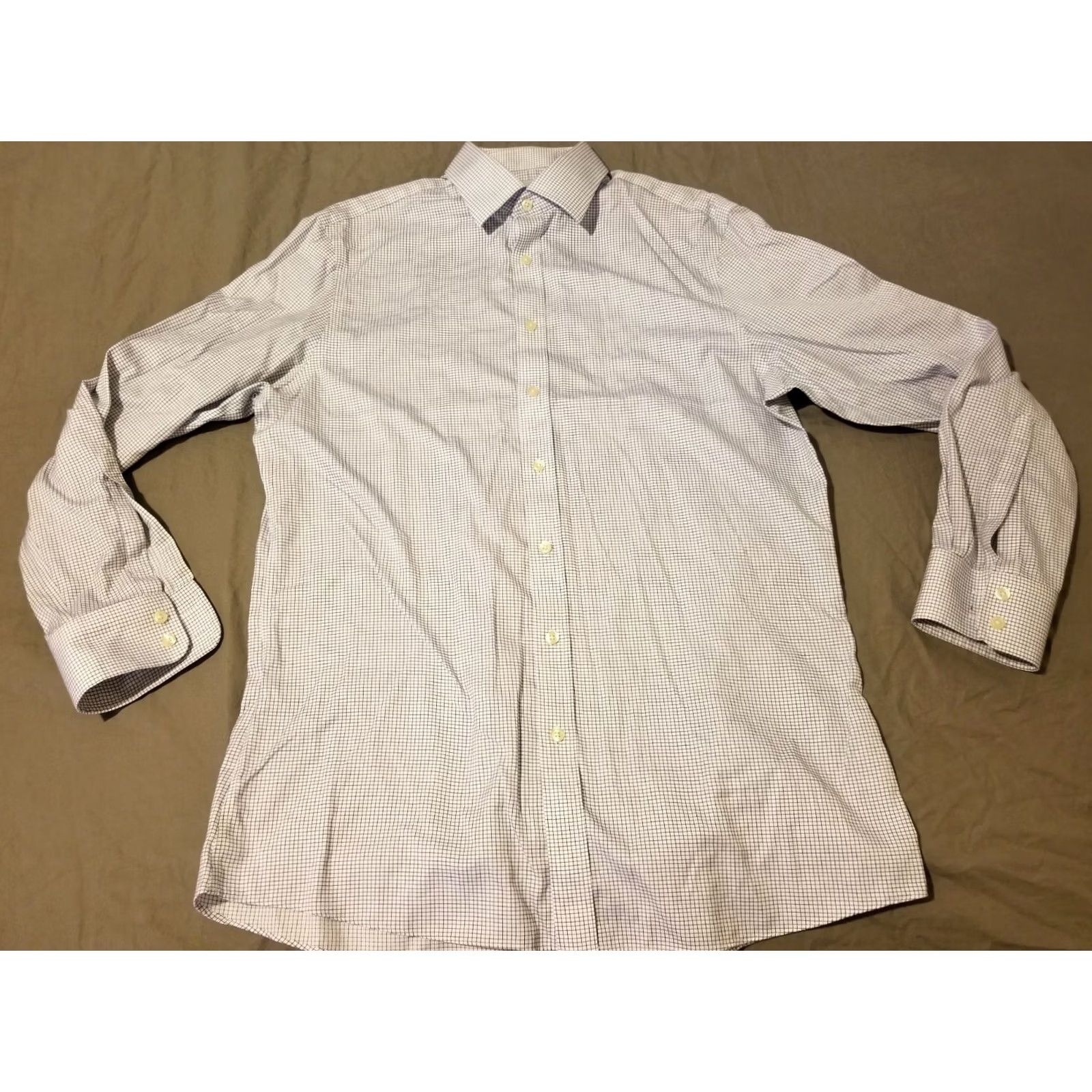 Charles Tyrwhitt Charles Tyrwhitt Dress Shirt White 16.5 35 Cotton Button Mens Regular Size 16.5 35 Size 46R - 2 Thumbnail