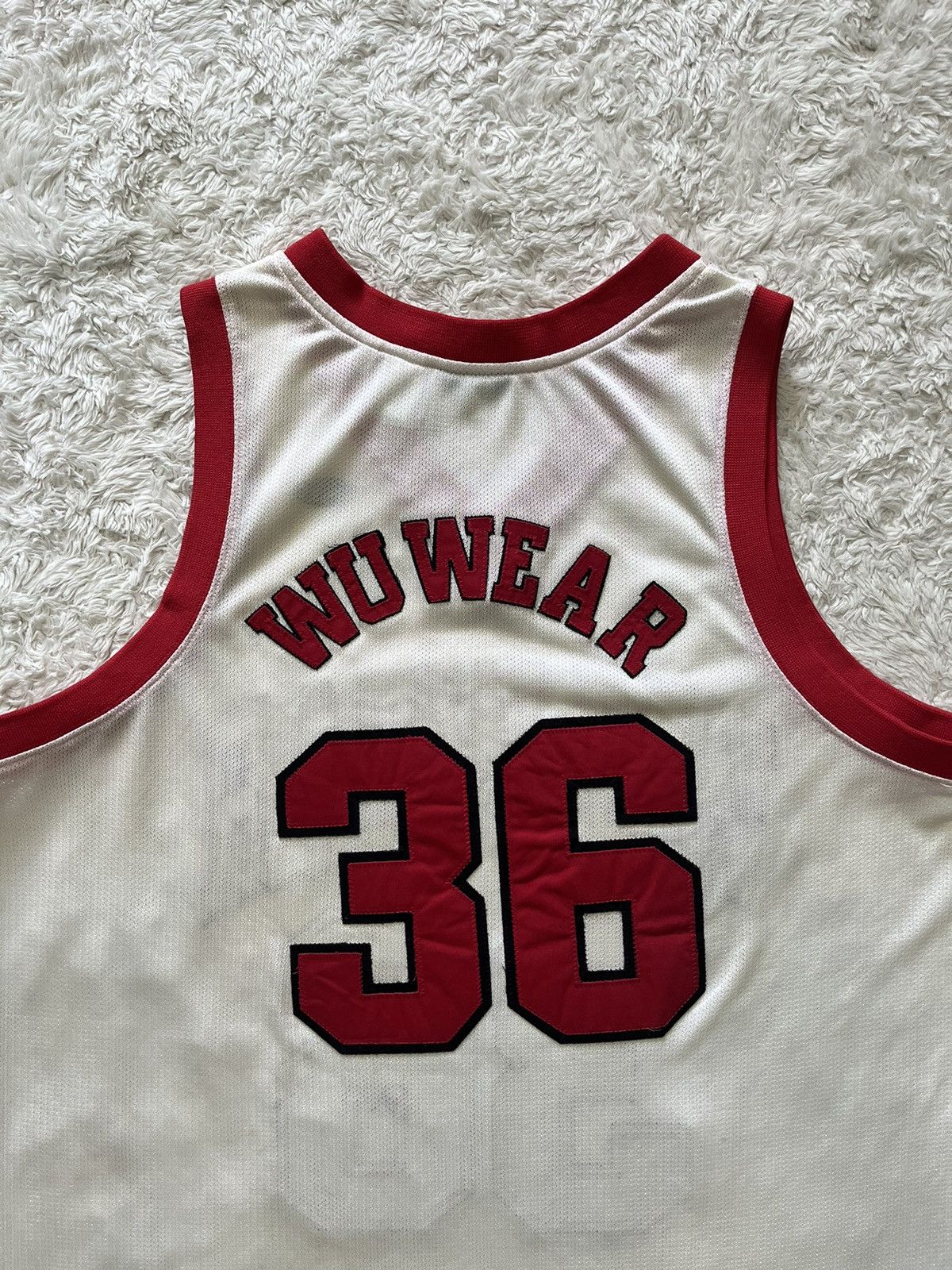 Wu-Tang Clan vintage 90's wutang "wu wear 36" mesh basketball jersey Size US XL / EU 56 / 4 - 14 Thumbnail