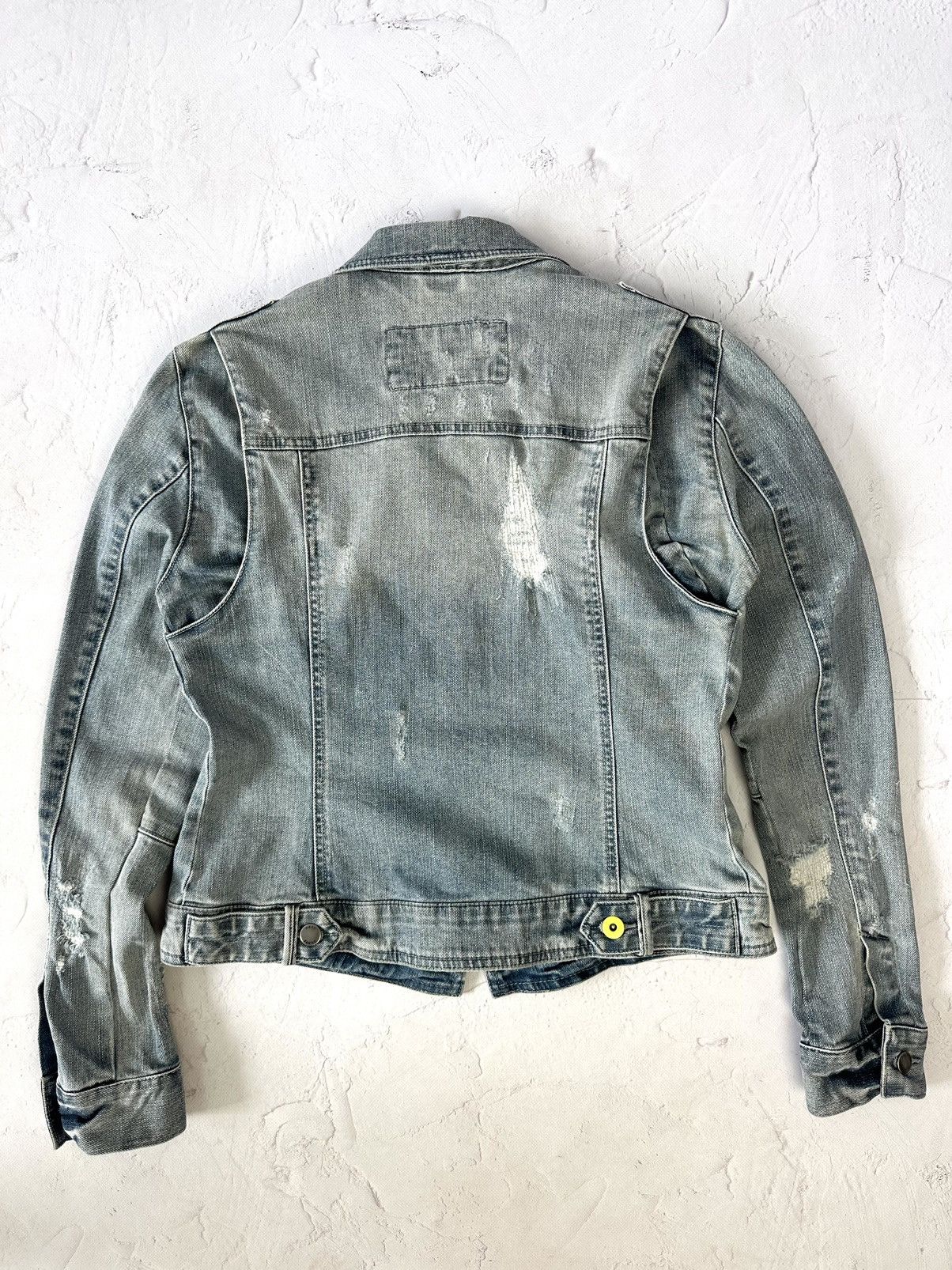 Japanese Brand Vintage Distressed Denim Jacket Size S / US 4 / IT 40 - 6 Thumbnail