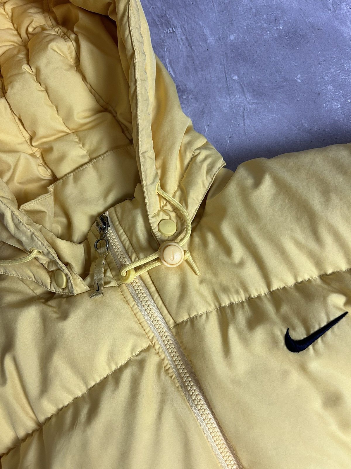 Nike Nike Vintage Down Puffer Jacket Big Swoosh Logo Y2K 90s Dril Size US S / EU 44-46 / 1 - 12 Thumbnail