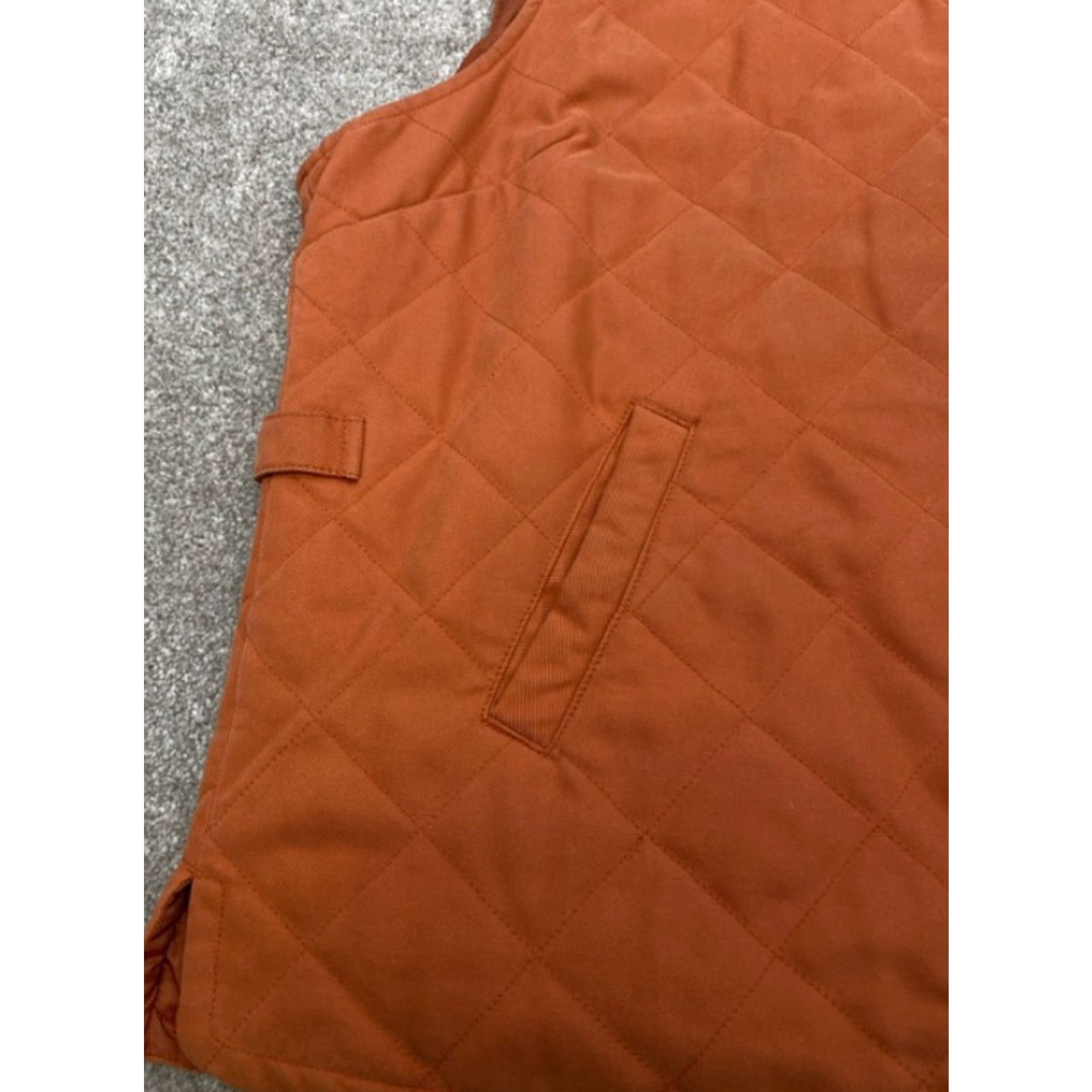 Orvis VINTAGE Orvis Vest Women's XL Orange Quilted Puffer Full Zip Insulated Pockets Outdoor Size XL / US 12-14 / IT 48-50 - 2 Thumbnail