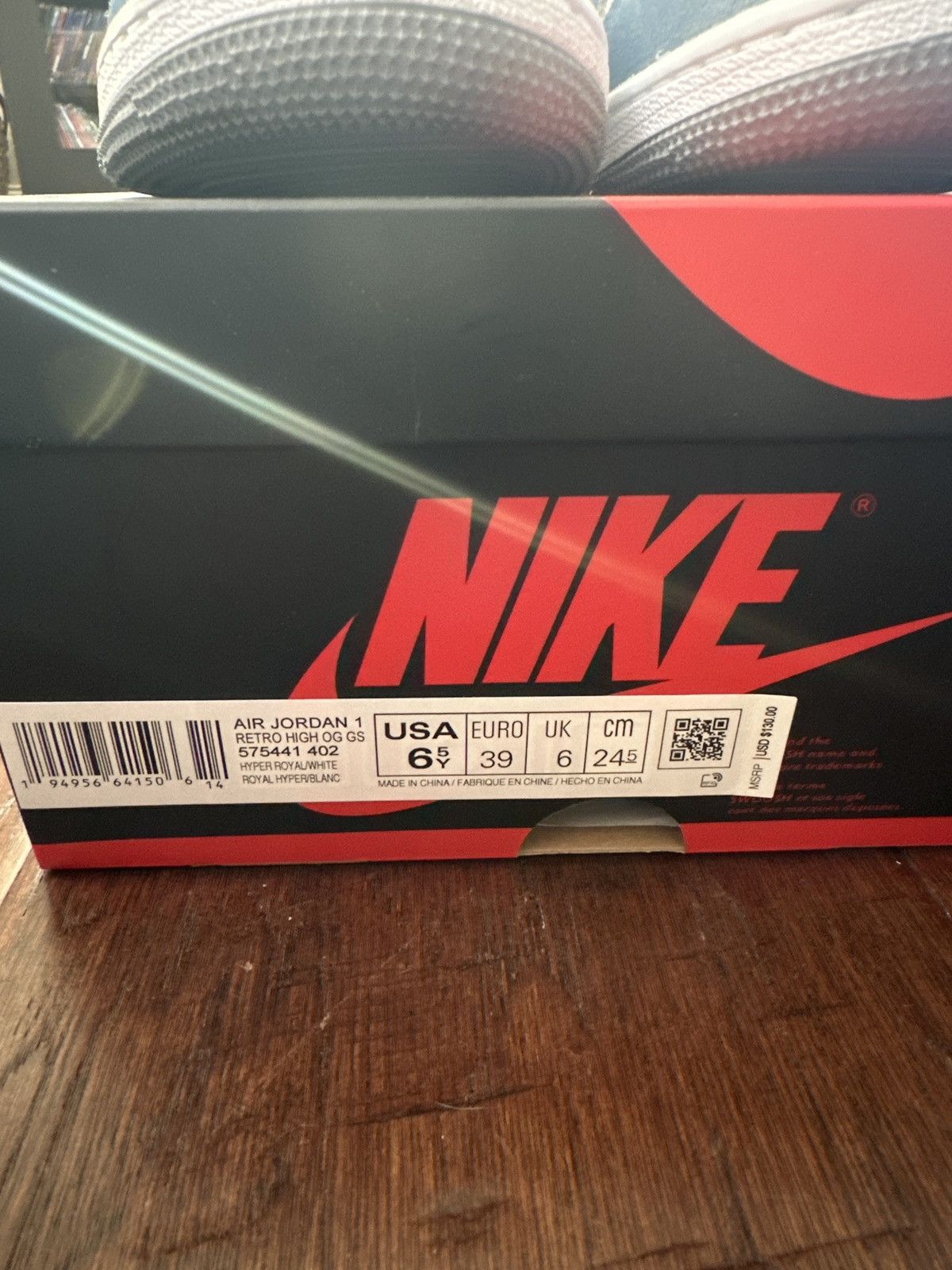 Jordan Brand Air Jordan 1 Retro High- Hyper royal/white Size US 8 / IT 38 - 8 Thumbnail