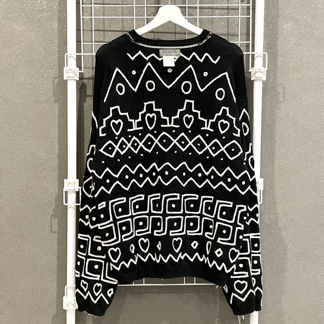 Yohji Yamamoto Yohji Yamamoto Pour Homme 93ss Reversible Fringe Knit Size US M / EU 48-50 / 2 - 6 Thumbnail