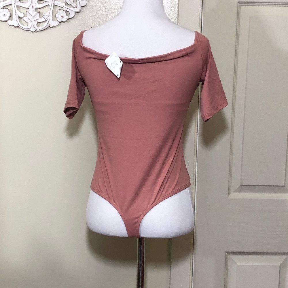 Other Alix Terracotta Mauve Nude Pink Beverly Off shoulder Bodysu Size L / US 10 / IT 46 - 5 Thumbnail