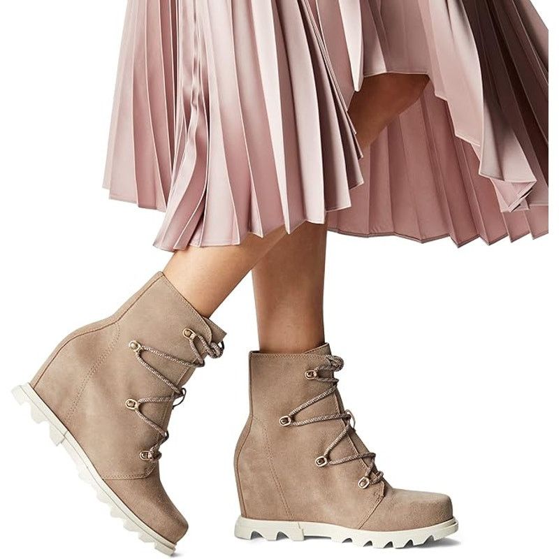 SOREL Sorel Joan of Arctic Wedge III Lace Boot Suede Ankle Bootie Size US 8 / IT 38 - 2 Thumbnail