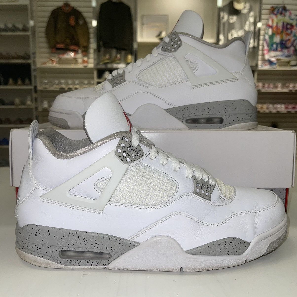 Jordan Brand Air Jordan 4 Retro 'White Oreo' WORN WITH BOX Size US 12 / EU 45 - 1 Thumbnail