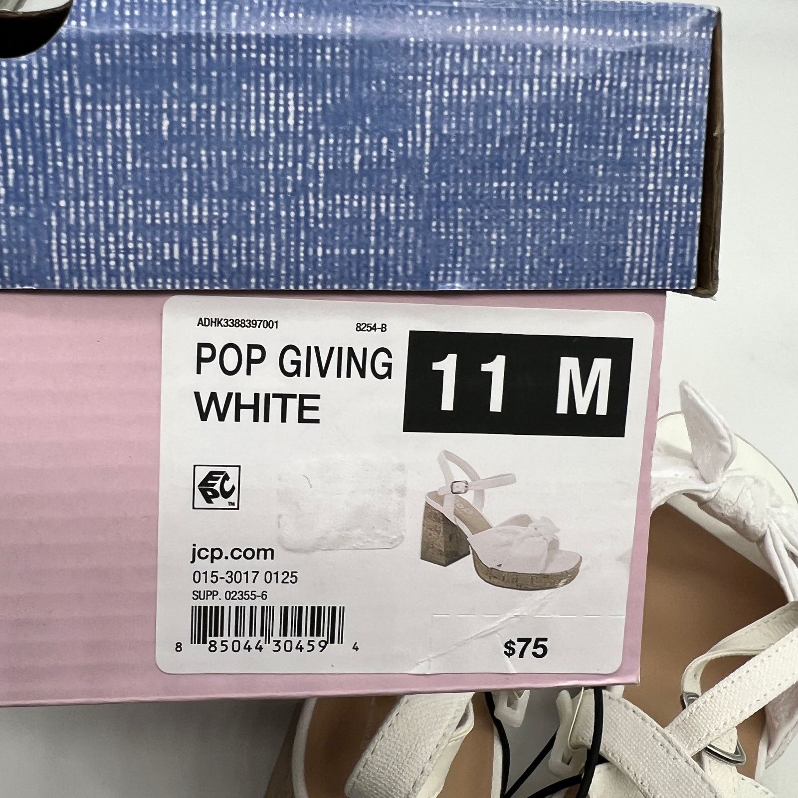 Other Pop Womens Giving Heeled Sandals White Size 11M Size US 11 / IT 41 - 10 Thumbnail