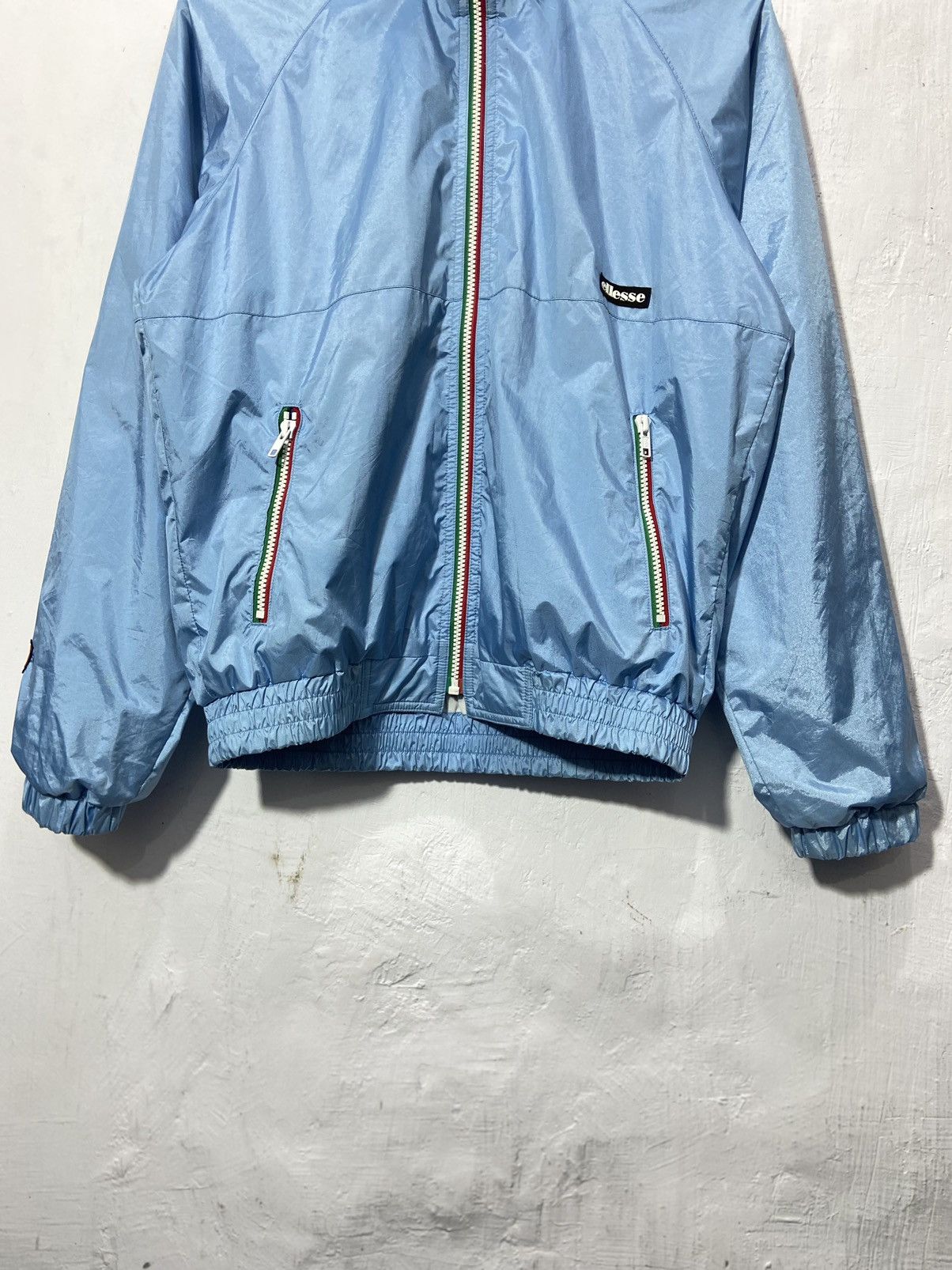 Ellesse × Vintage Vintage Ellesse Windbreaker Jacket Hidden Hoodie Size US L / EU 52-54 / 3 - 4 Thumbnail