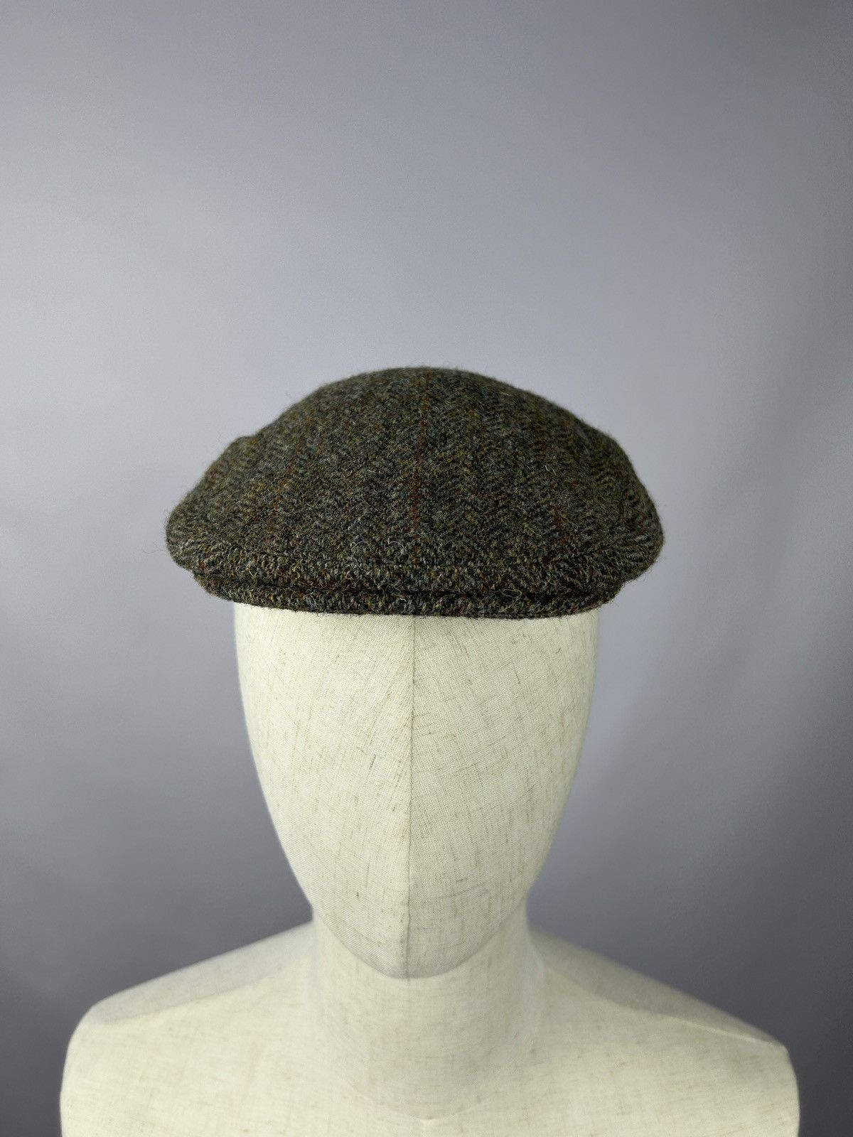 Designer × Harris Tweed Failsworth Stornoway Harris Tweed Flat Cap Wool 58CM 7 1/8 Size ONE SIZE - 2 Thumbnail