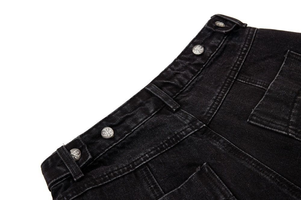 Vintage Men's Retro Punk Washed Distressed Ripped Jeans Size US 32 / EU 48 - 5 Thumbnail
