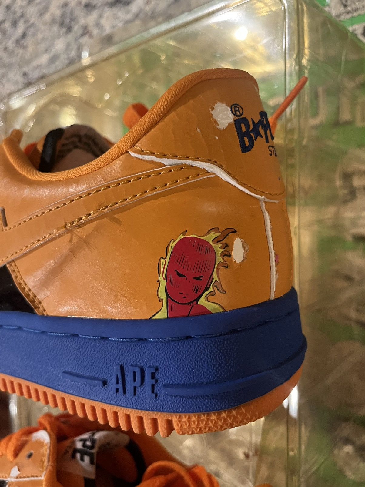 Bape × Marvel Comics Bape x Marvel Human Torch Bapesta Size US 10.5 / EU 43-44 - 5 Thumbnail