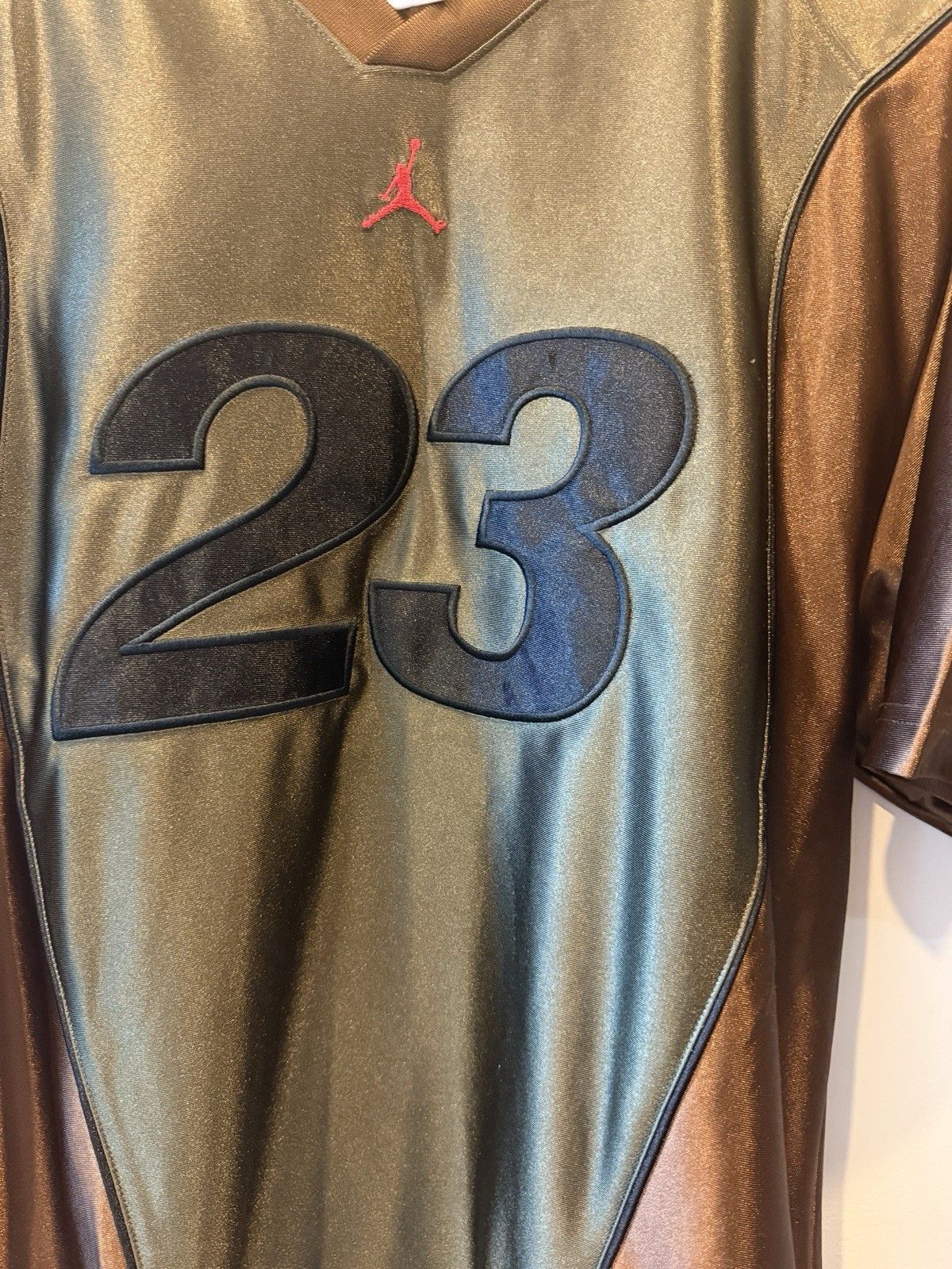 Jordan Brand × Supreme Warm Up Jersey Olive Size Medium Size US M / EU 48-50 / 2 - 3 Thumbnail