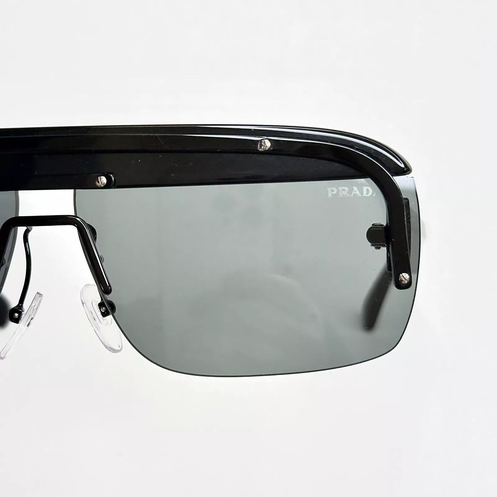 Prada PRADA GAME Mask PR15US Black Contemporary Fashion 15U Size ONE SIZE - 7 Thumbnail
