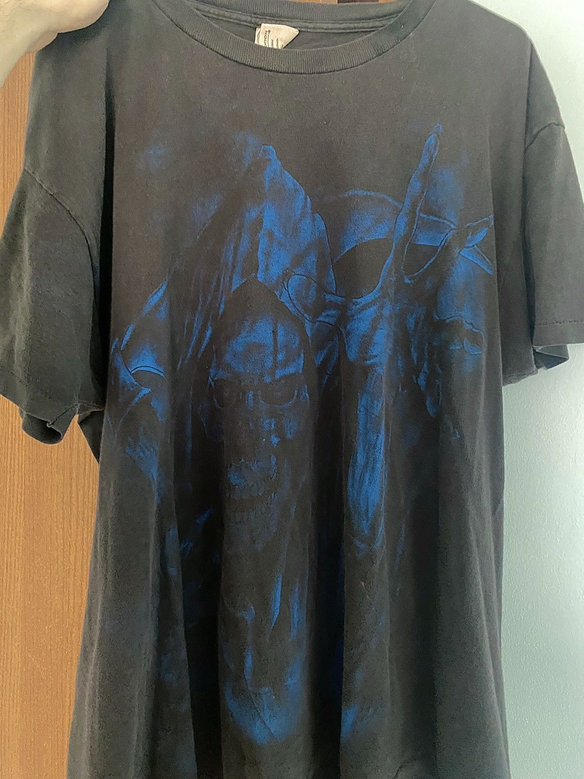 Vintage Vintage grim reaper single stich tshirt Size US XL / EU 56 / 4 - 4 Thumbnail