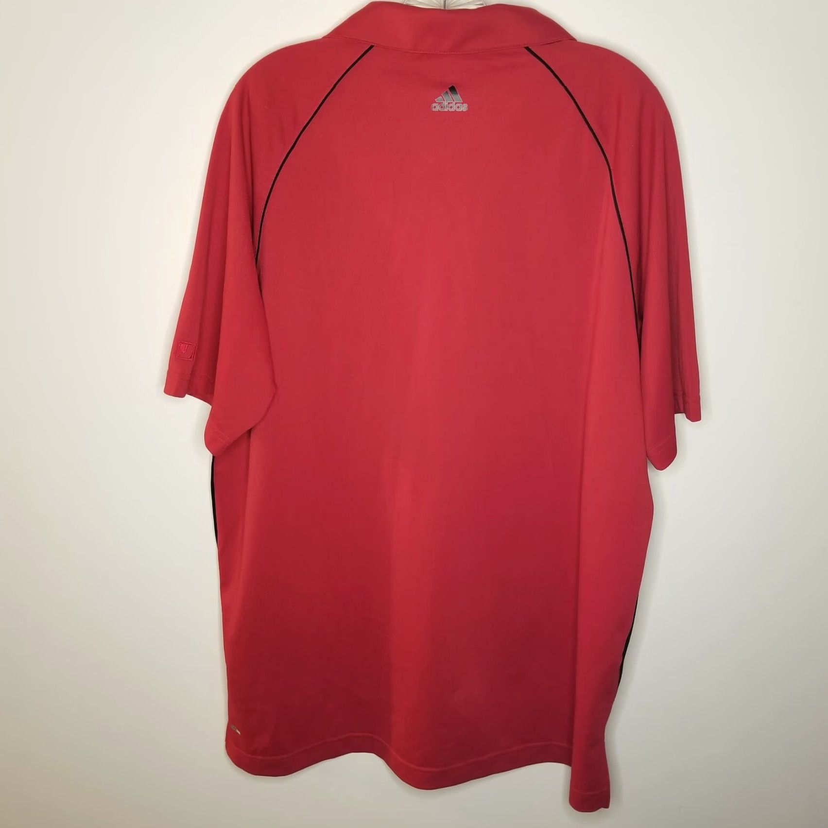 Adidas Adidas Golf Polo Shirt - Climalite Short Sleeve, Red, Size L, Men Size US L / EU 52-54 / 3 - 4 Thumbnail