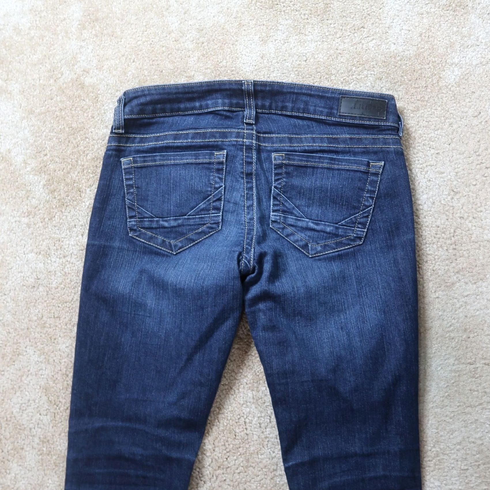 Vintage Daytrip Jeans Skinny Womens 27 Denim Low Rise Dark Wash Stretch Blue 5-Pocket Rise Slim Modern Womens Jeans Size 27" / US 4 / IT 40 - 7 Thumbnail