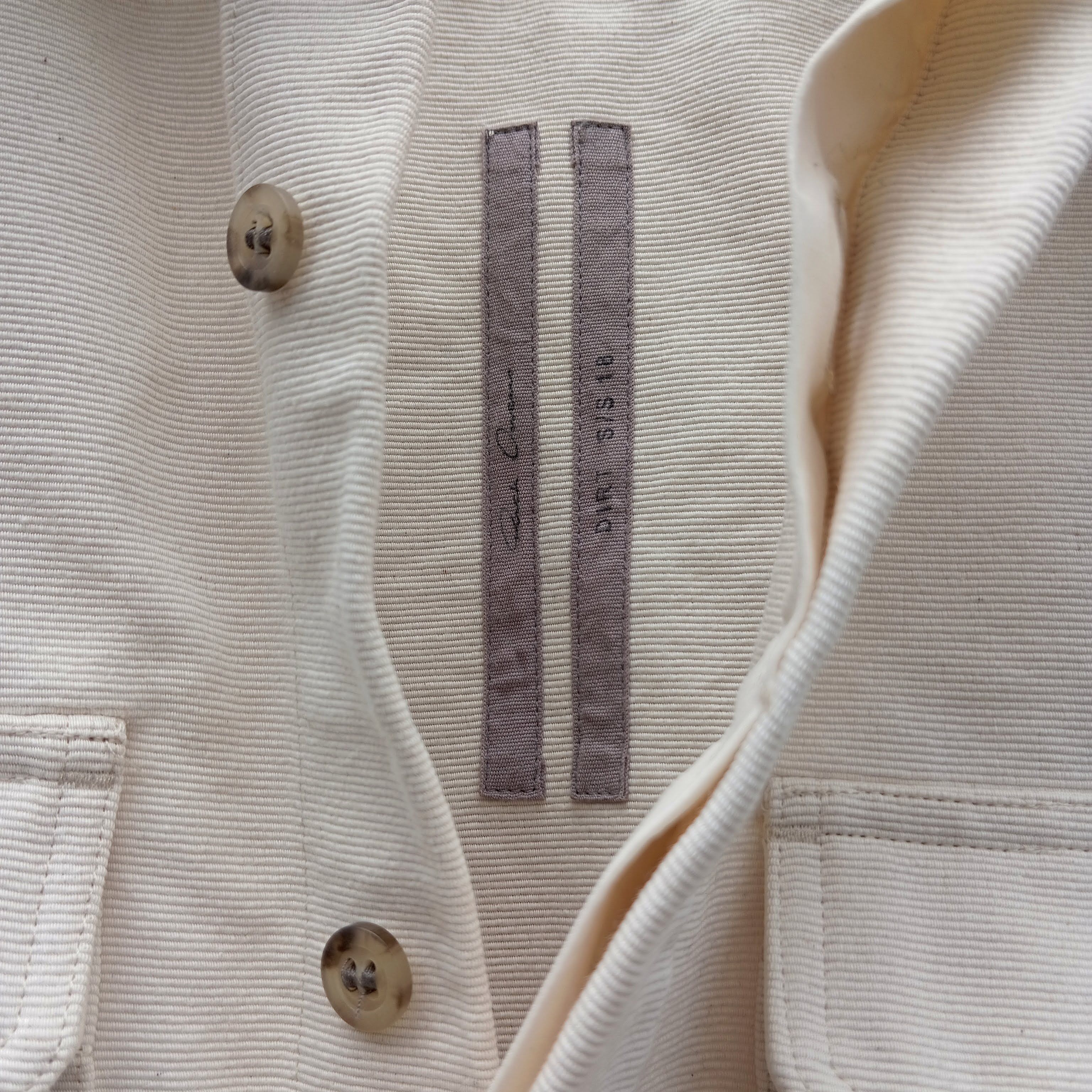 Rick Owens Rick Owens SS18 DIRT heavy cotton workshirts, white ivory Size US M / EU 48-50 / 2 - 2 Thumbnail