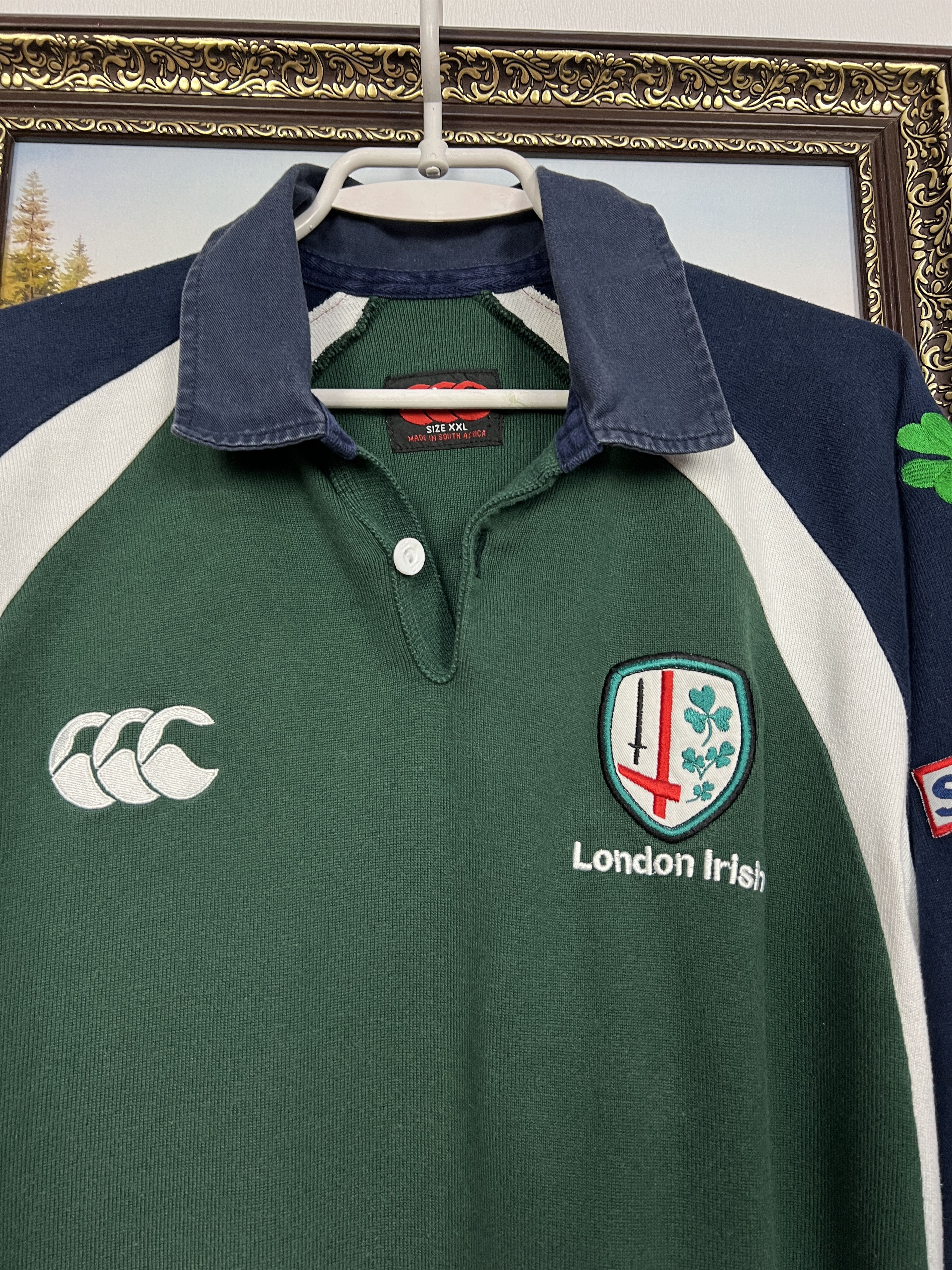 Canterbury of New Zealand Vintage London Irish Rugby Union Long Sleeve Jersey Trikot Size US XXL / EU 58 / 5 - 3 Thumbnail