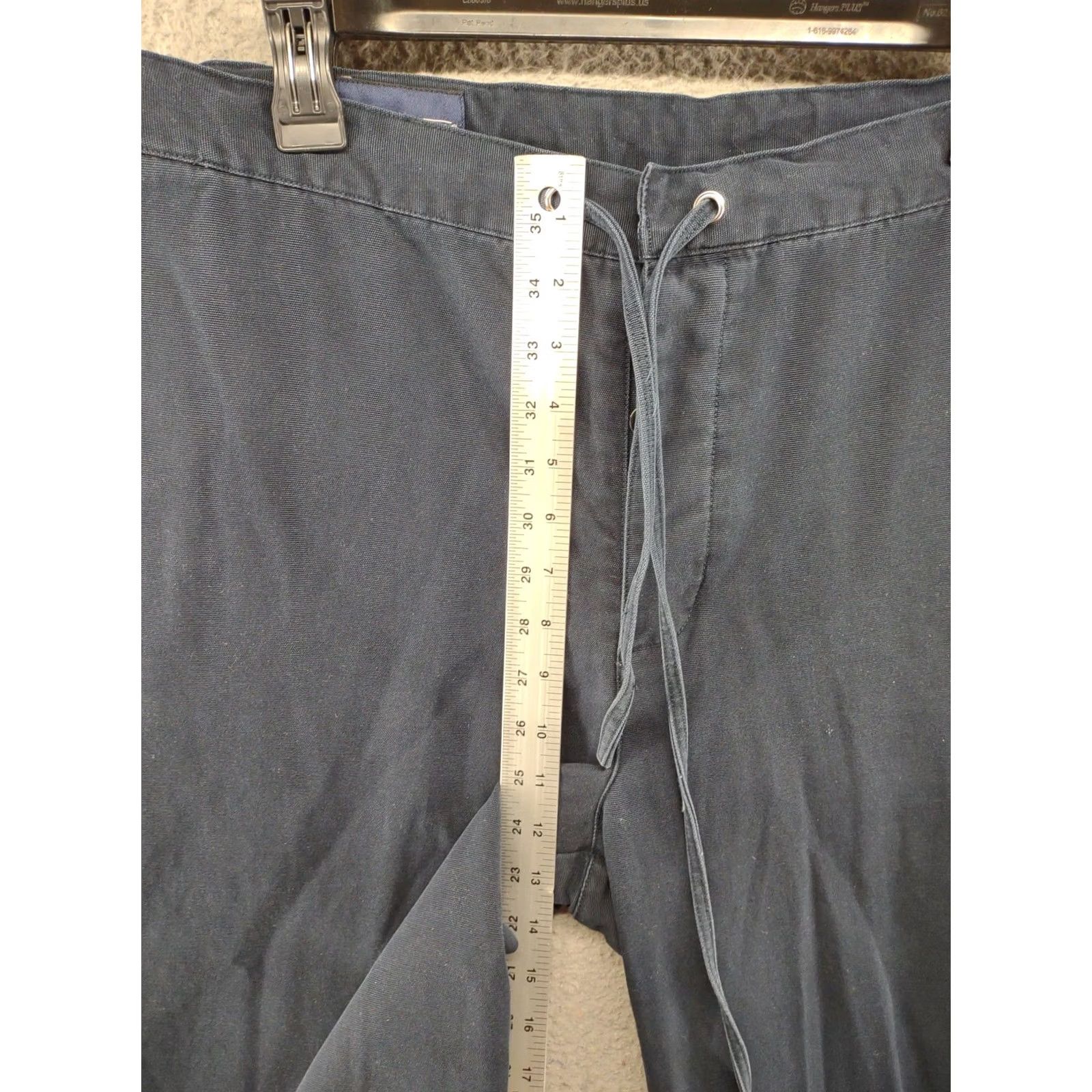 Lands' End Lands' End Men's Scrub Type Pants in Size 36 Blue Drawstring Button Fly Relaxed Cotton 29 Inseam Size US 36 / EU 52 - 6 Thumbnail