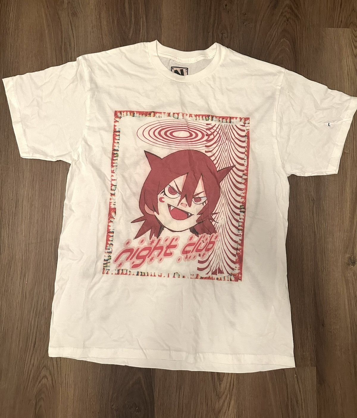 Japanese Brand Jun Inagawa 1 of 1 Night Club LA Popup Spraypaint Tees Size US L / EU 52-54 / 3 - 4 Thumbnail