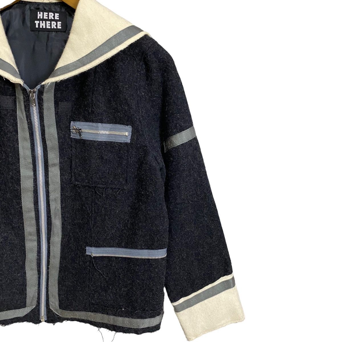 Designer HERE THERE WOOL CROPPED ZIPPER JACKET Size US S / EU 44-46 / 1 - 9 Thumbnail