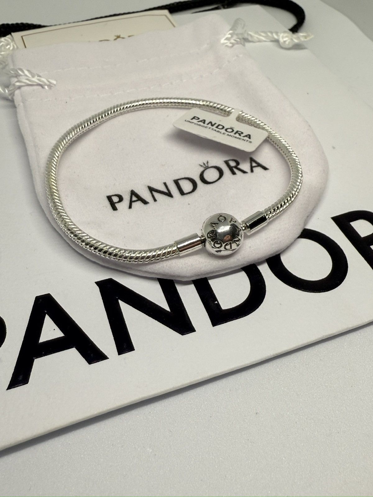 pandora Pandora Moments snake chain charm bracelet size 7.1 in 18 cm Size ONE SIZE - 4 Thumbnail