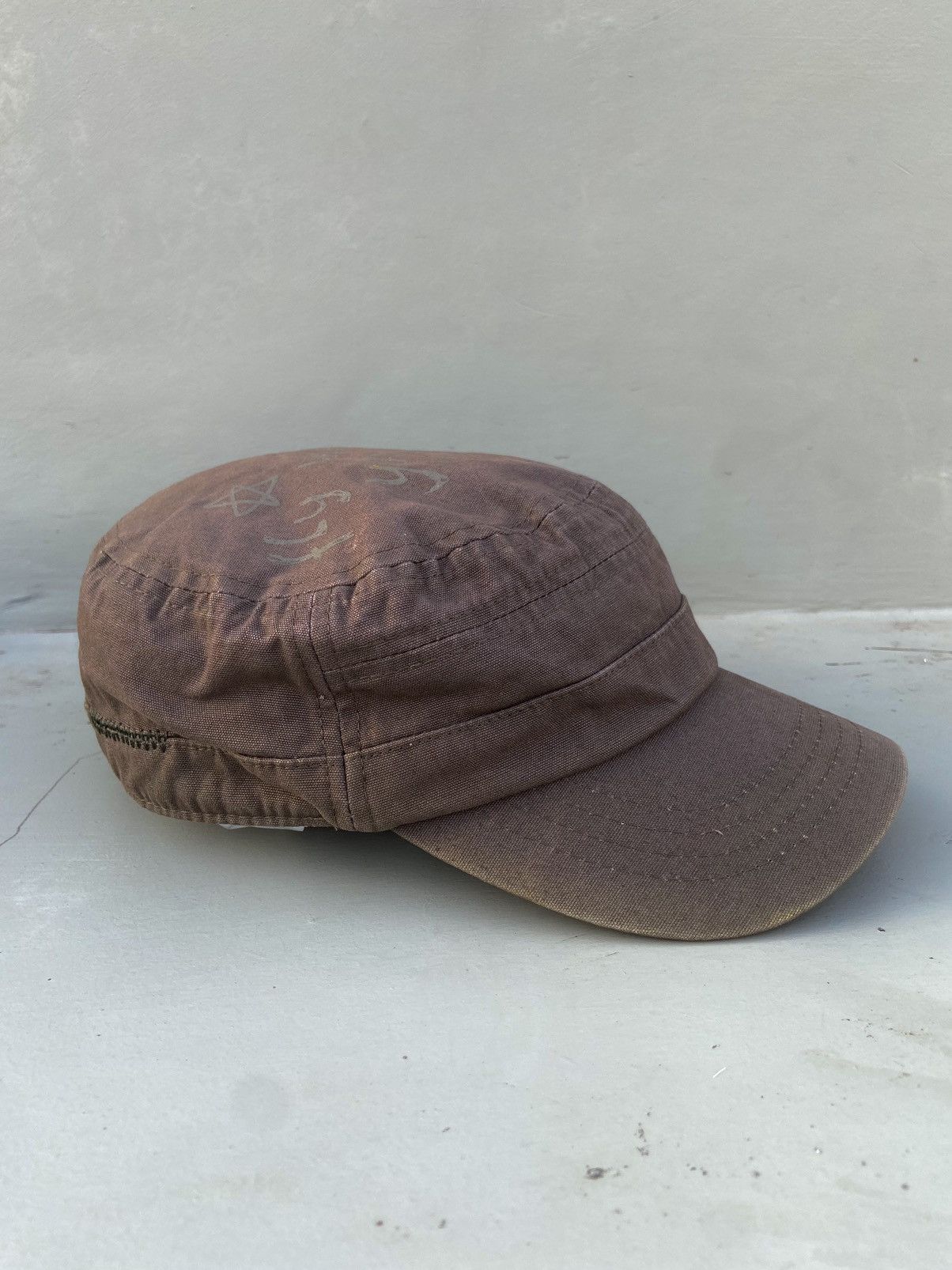 If Six Was Nine 2000s chunglim skull studded patrol hat Size ONE SIZE - 5 Thumbnail