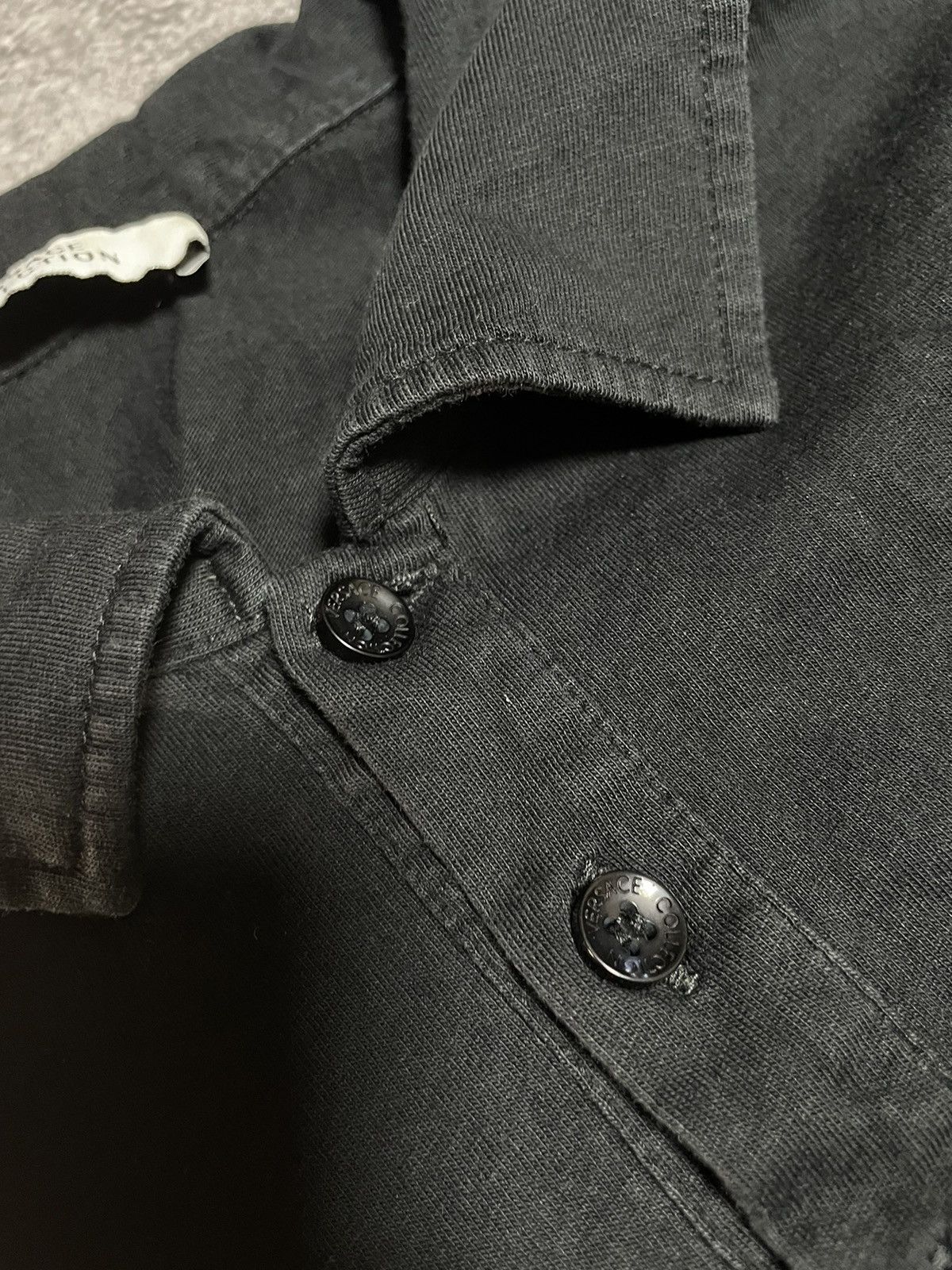 Valentino Vintage 90s Versace Medusa Archive Black Polo Tee Size US M / EU 48-50 / 2 - 4 Thumbnail