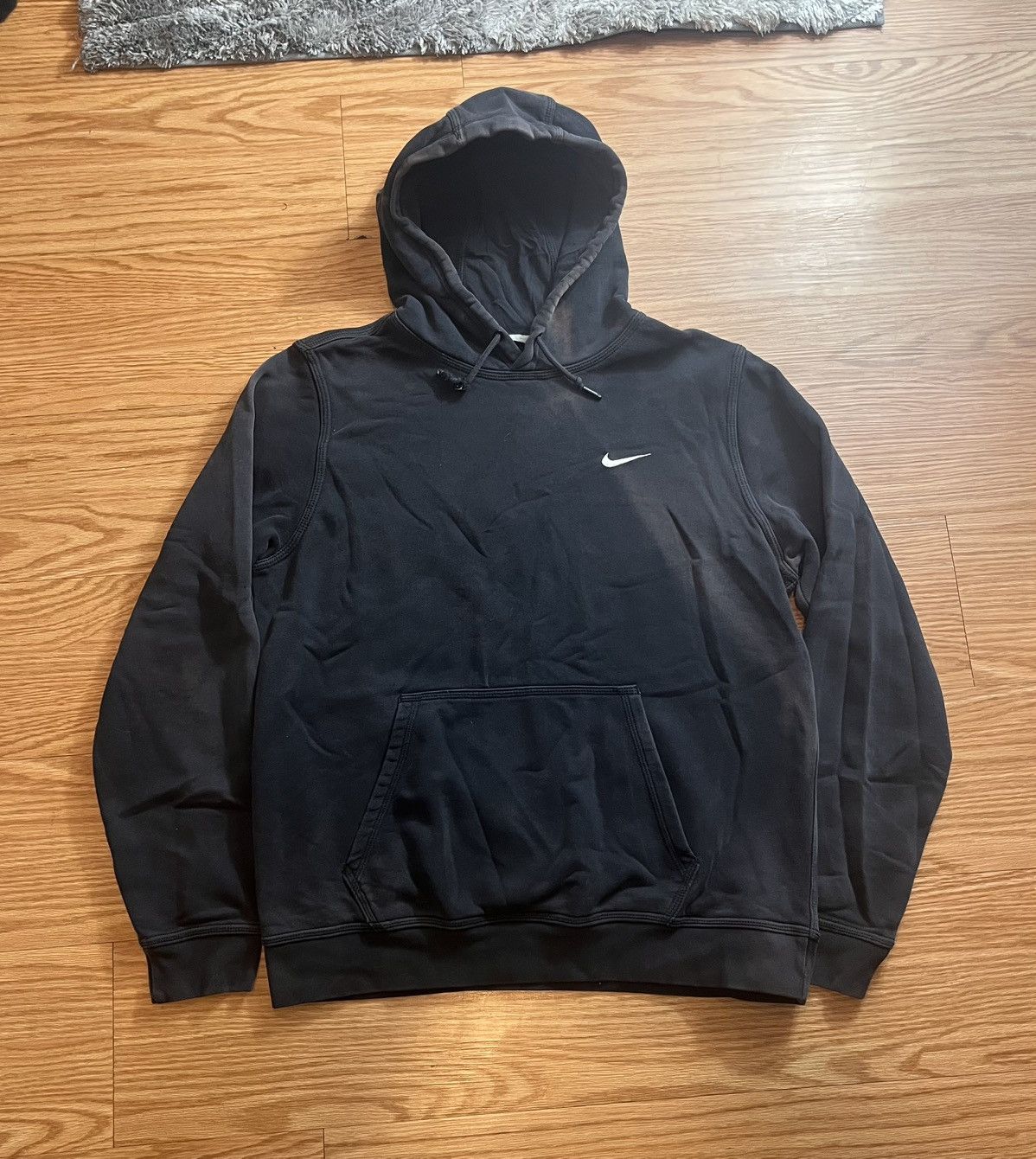 Nike Black Nike Embroider Hoodie Size US M / EU 48-50 / 2 - 1 Thumbnail