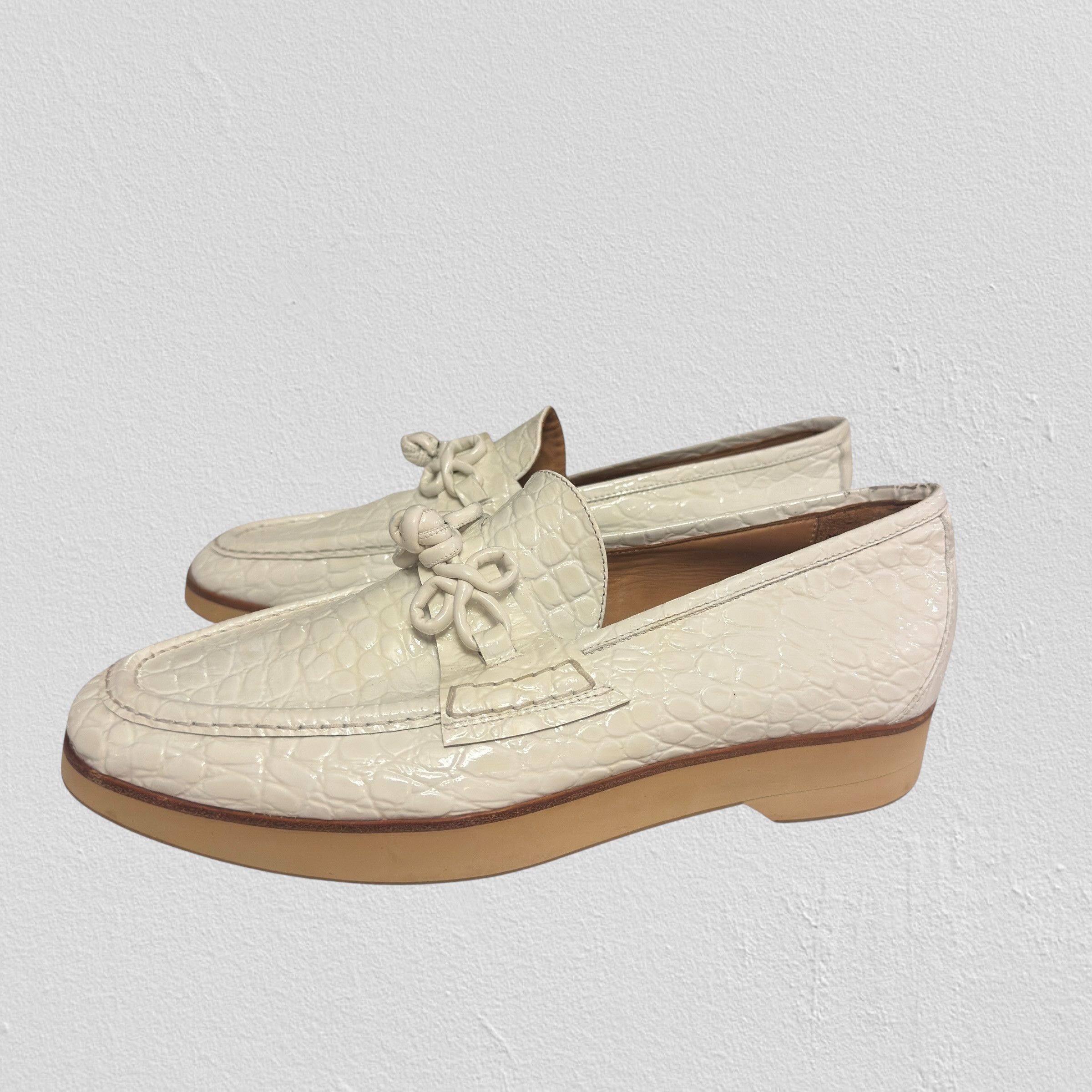 Opening Ceremony Opening ceremony croco leather white loafers size 42 Size US 9 / EU 42 - 3 Thumbnail