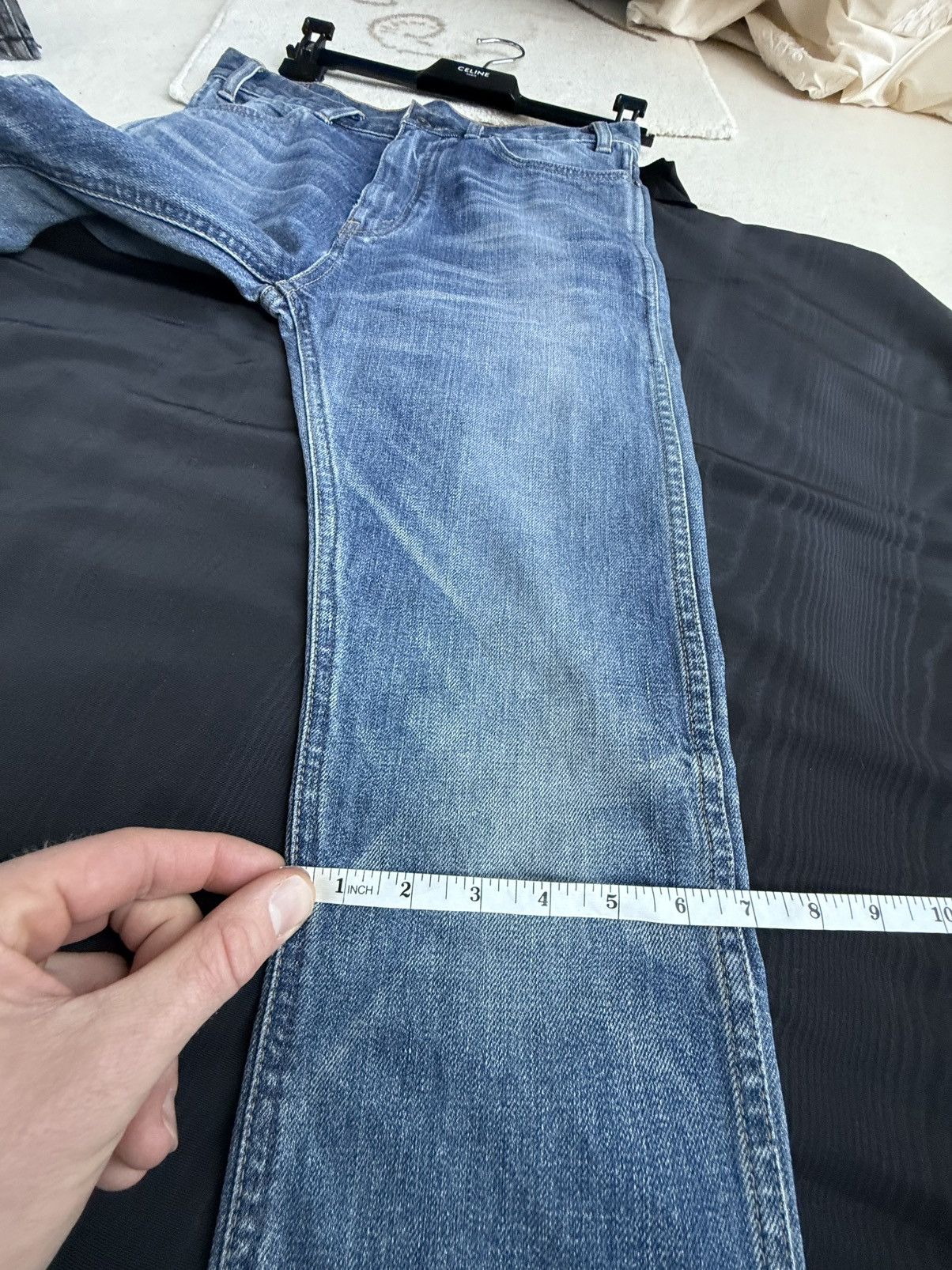 Celine FW22 Celine Hedi Slimane blue skinny jeans in Union wash 29 Size US 29 - 4 Thumbnail