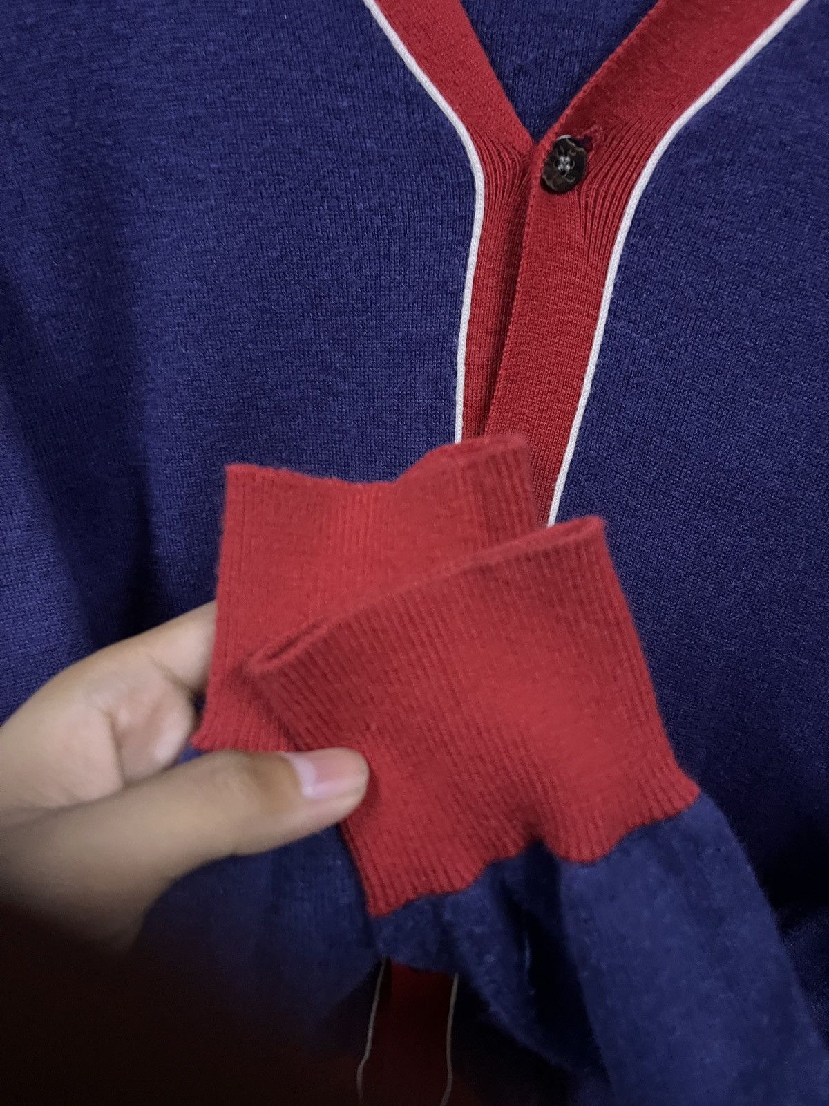 Fred Perry × Raf Simons RARE ! WOMEN FREDPERRY CARDIGAN SWEATERS Size M / US 6-8 / IT 42-44 - 4 Thumbnail