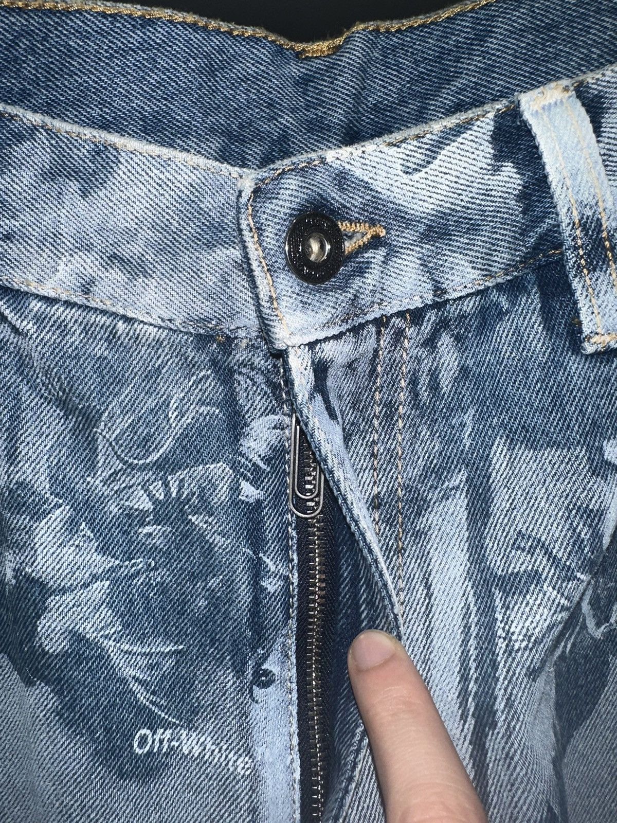 Off-White Off-White Angels Skate Denim Jeans Size US 33 - 3 Thumbnail