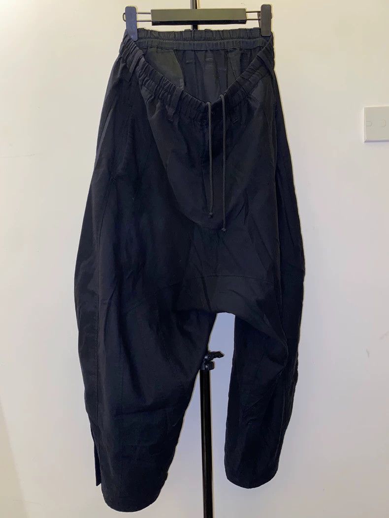 Loro Piana Yohji Yamamoto Black Pants with Unique Cut Size US 26 / EU 42 - 1 Thumbnail