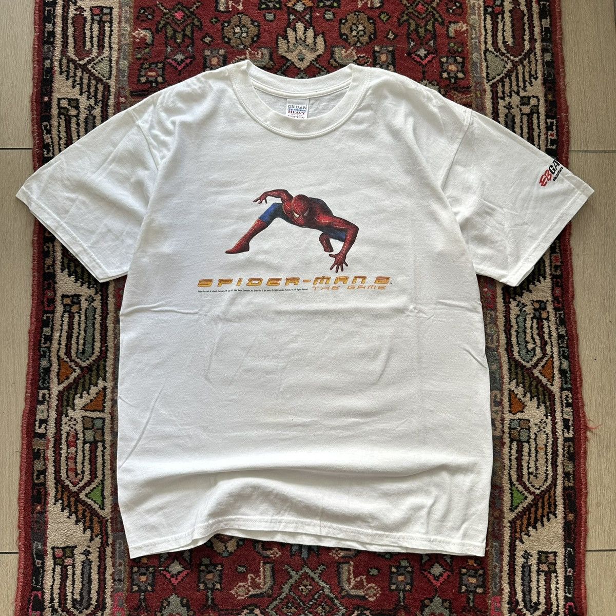 2004 Spider-Man 2 The Game Promo Tee L Marvel Movie Vintage
