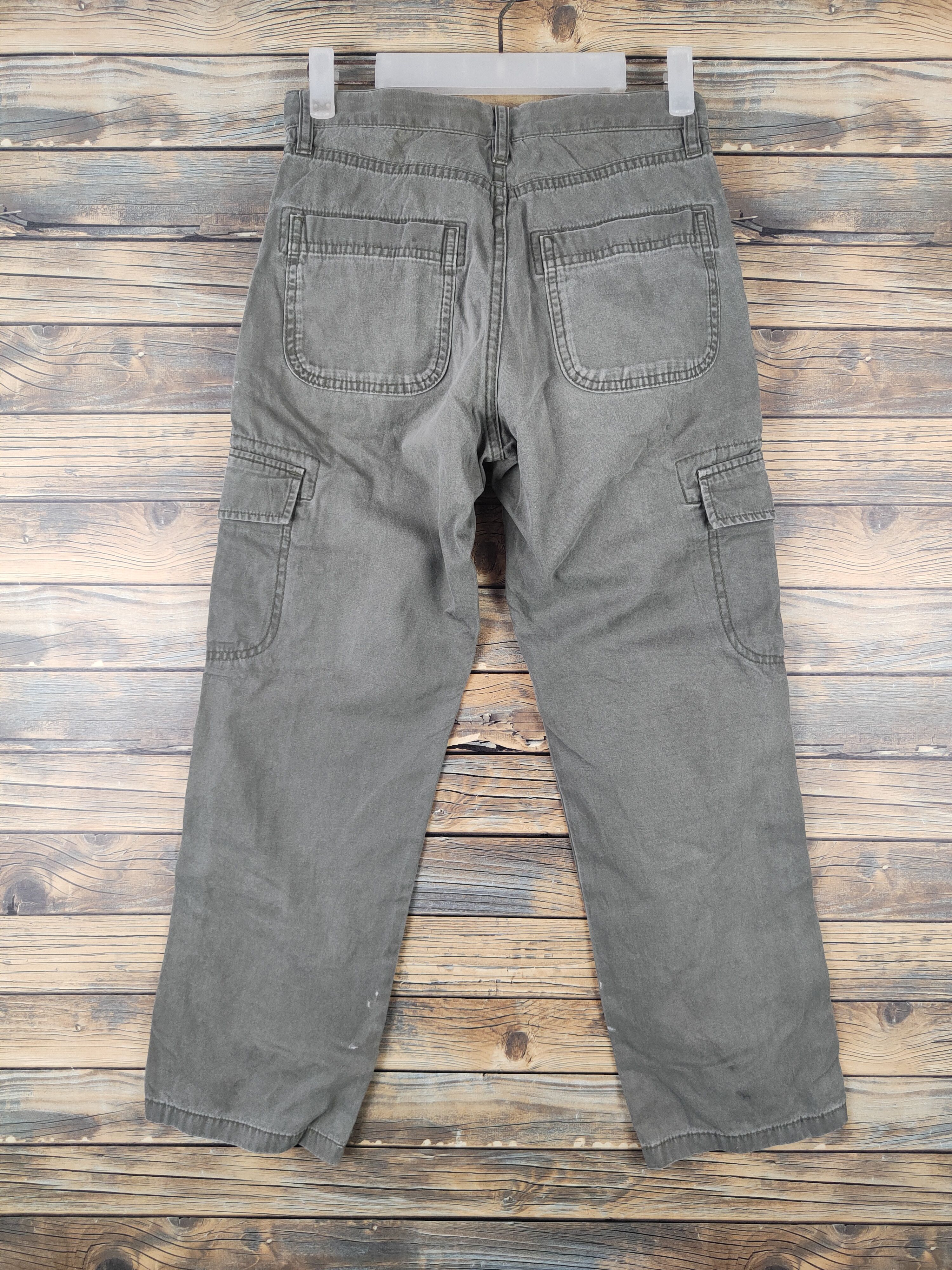 Japanese Brand DL Uniqlo Olive Multipocket Tactical Cargo Pants #1481 Size US 27 - 8 Thumbnail