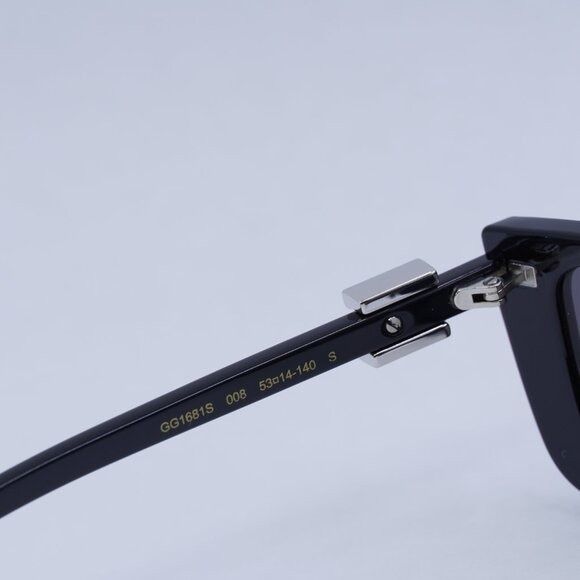 Gucci 🕶️ New Gucci GG1681S 008 Sunglasses - Black Frame Size ONE SIZE - 8 Thumbnail