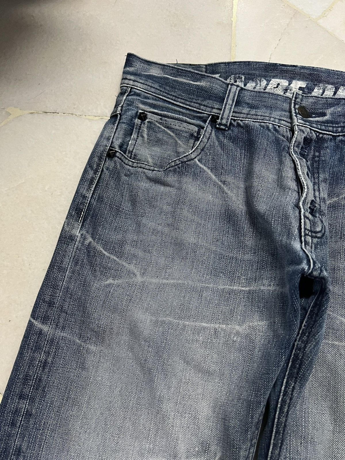 Japanese Brand 💥Baggy💥MCD Faded Punk Jean Very Rare Size US 32 / EU 48 - 8 Thumbnail