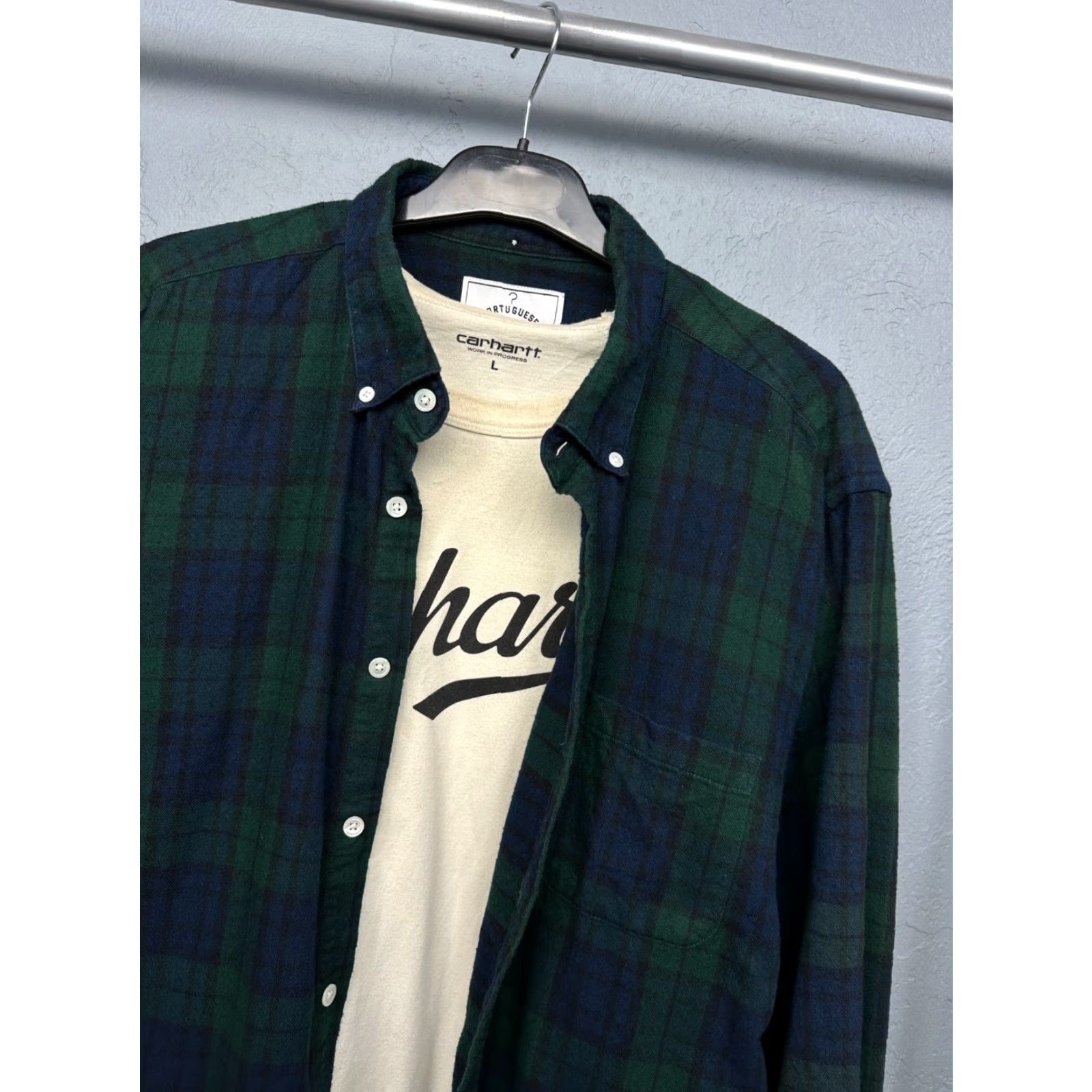 Portuguese Flannel Portuguese Flannel Mens Plaid Shirt XL Size US XL / EU 56 / 4 - 2 Thumbnail